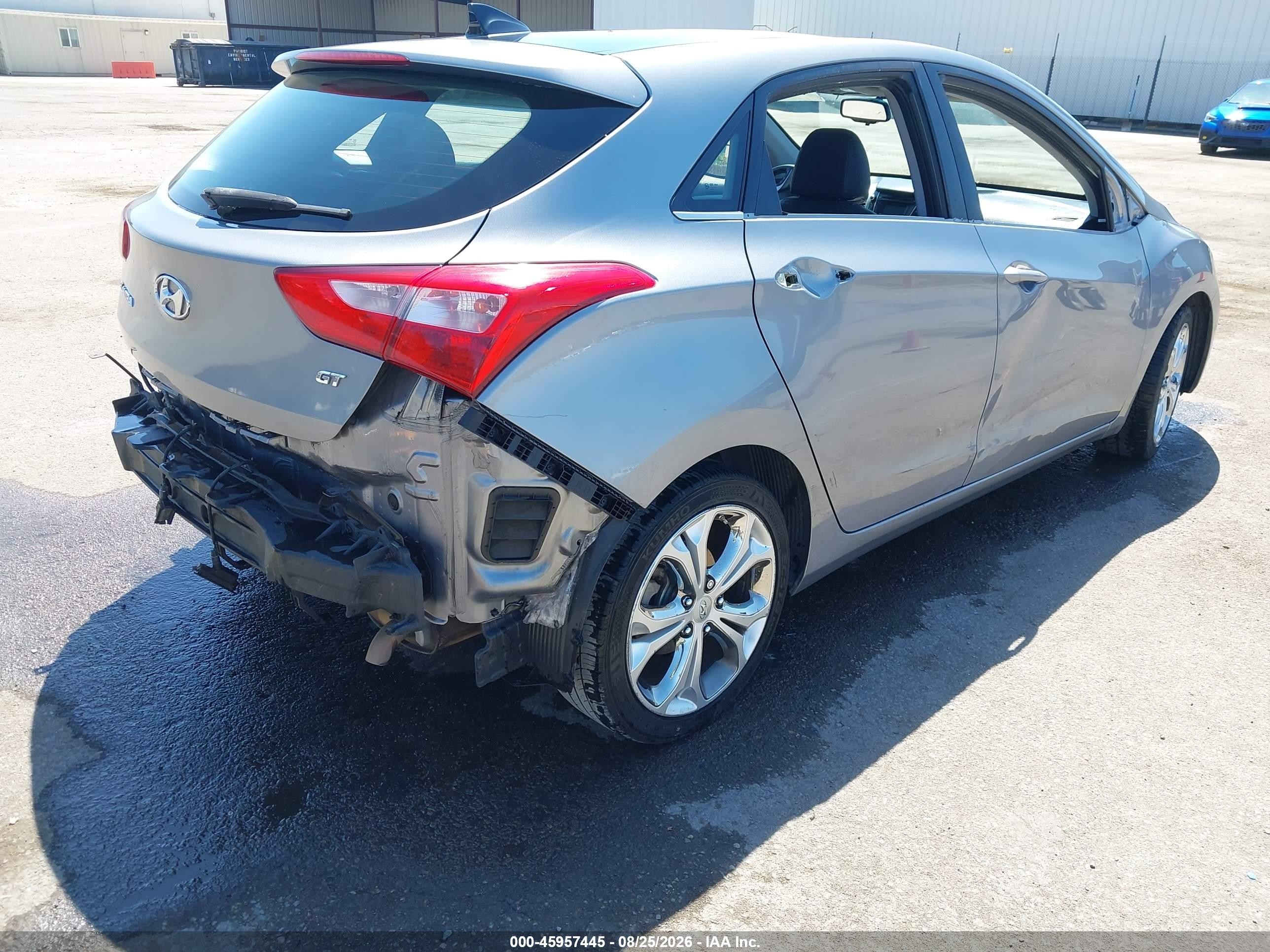 2013 Hyundai Elantra Gt   Gray vin: KMHD35LE0DU125121