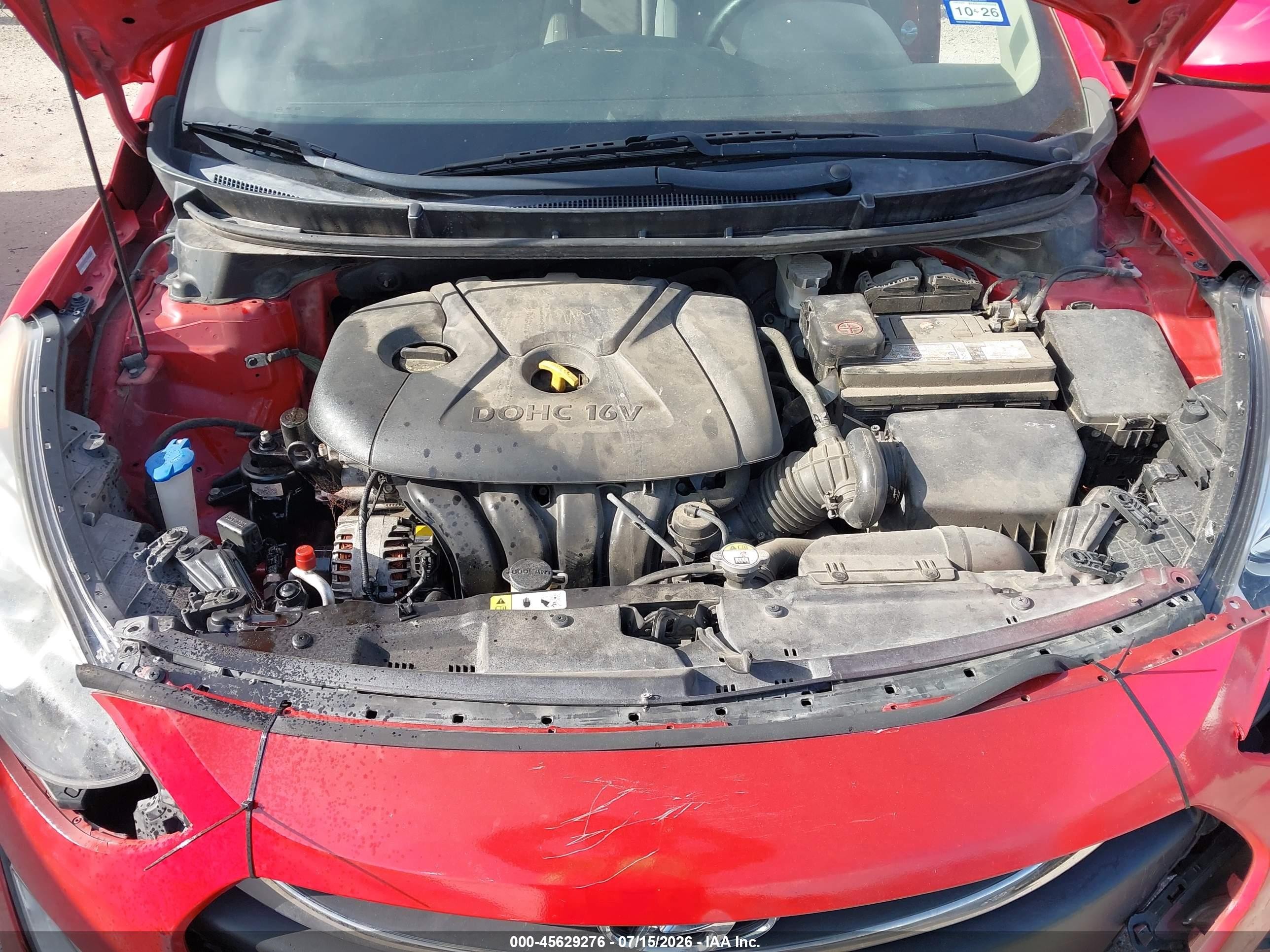 2013 Hyundai Elantra Gt Red vin: KMHD35LE1DU063213