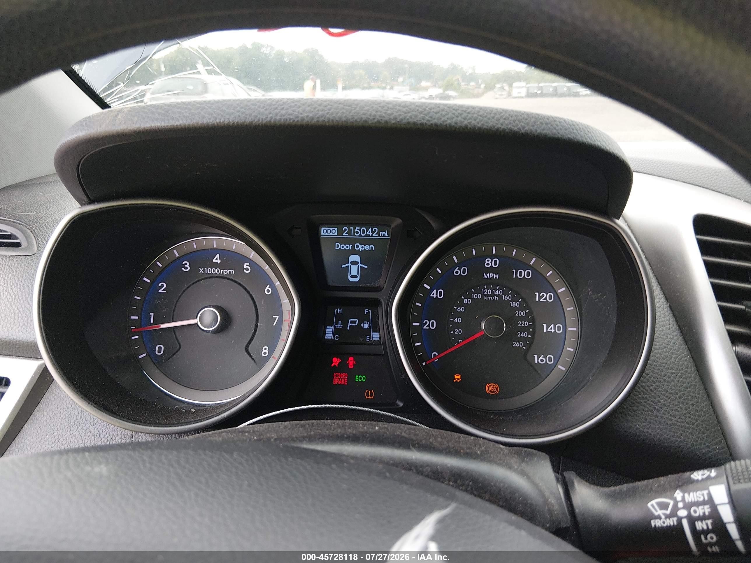 2013 Hyundai Elantra Gt   Blue vin: KMHD35LE1DU086393