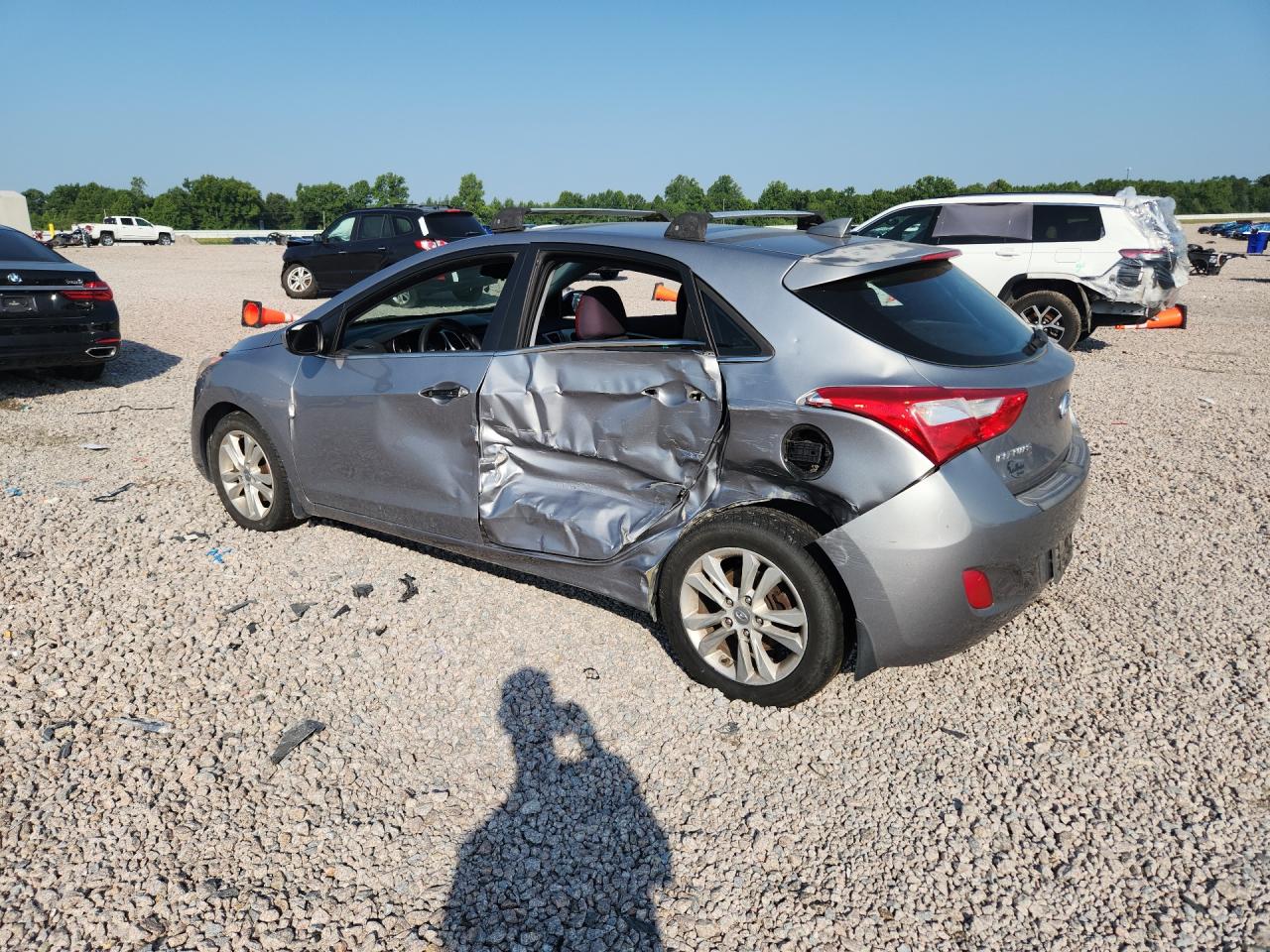 2013 Hyundai Elantra Gt Base Серебряный vin: KMHD35LE1DU126486
