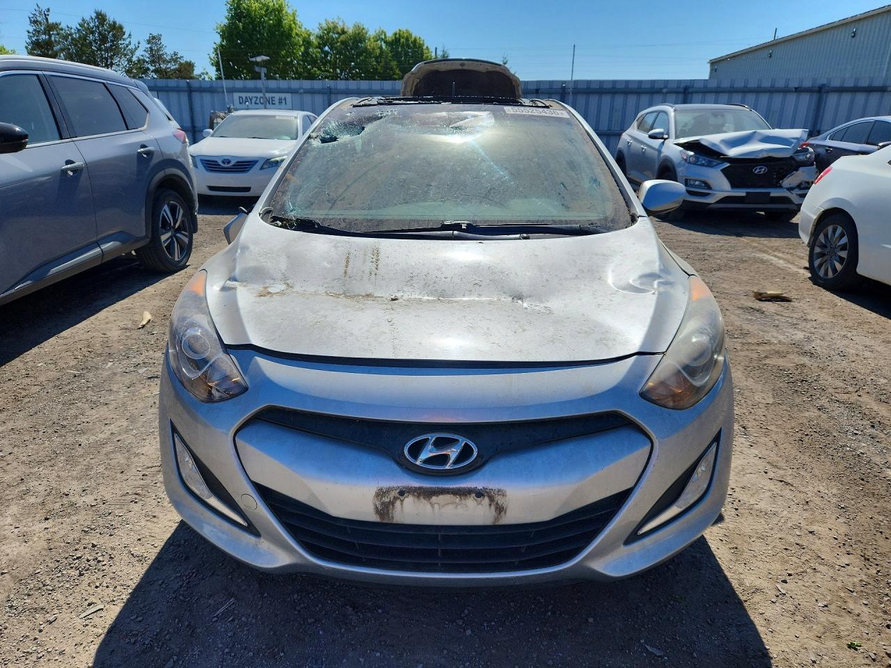 2013 Hyundai Elantra Gt Base Серебряный vin: KMHD35LE2DU026803