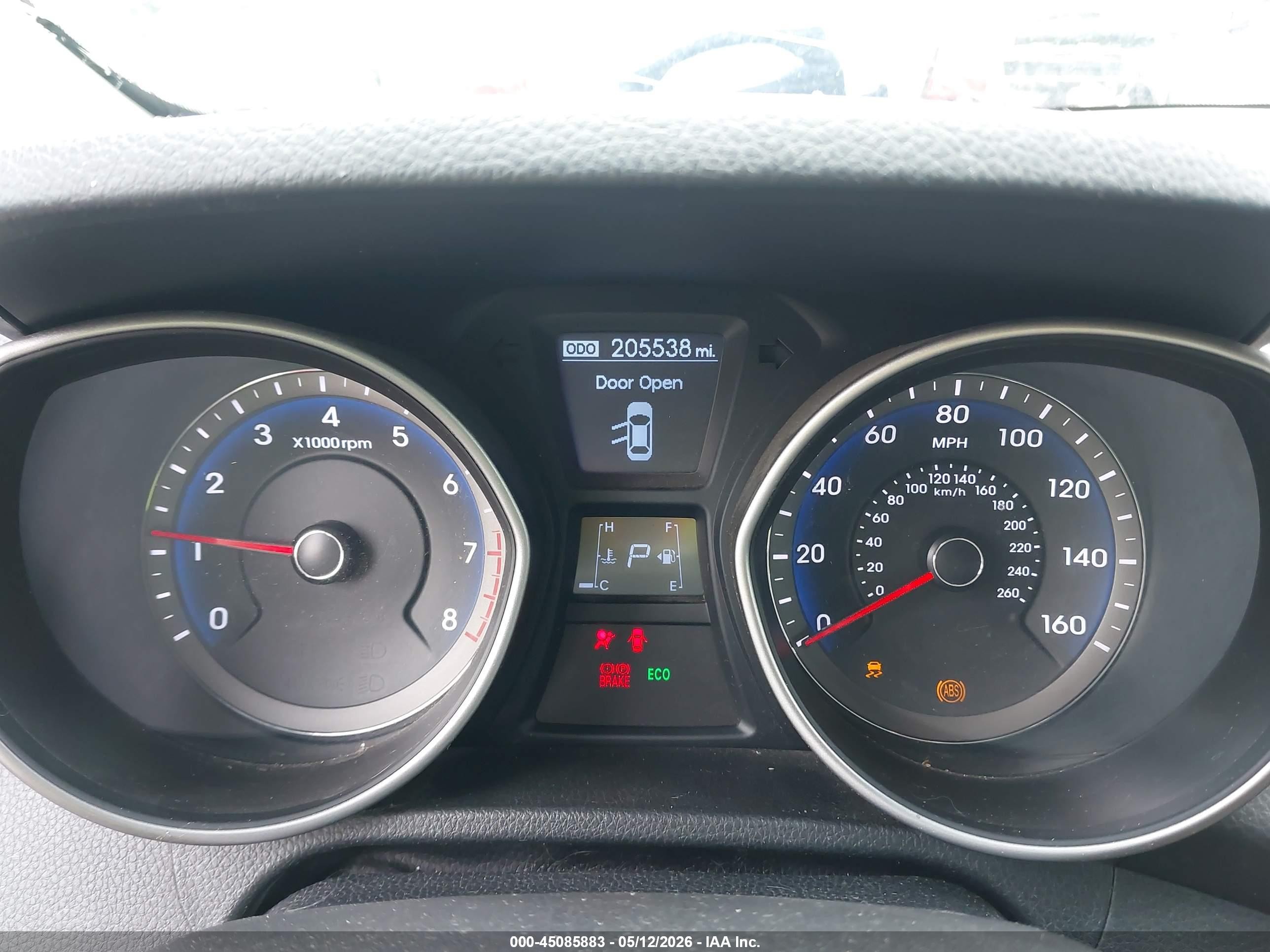2013 Hyundai Elantra Gt   Blue vin: KMHD35LE2DU080716
