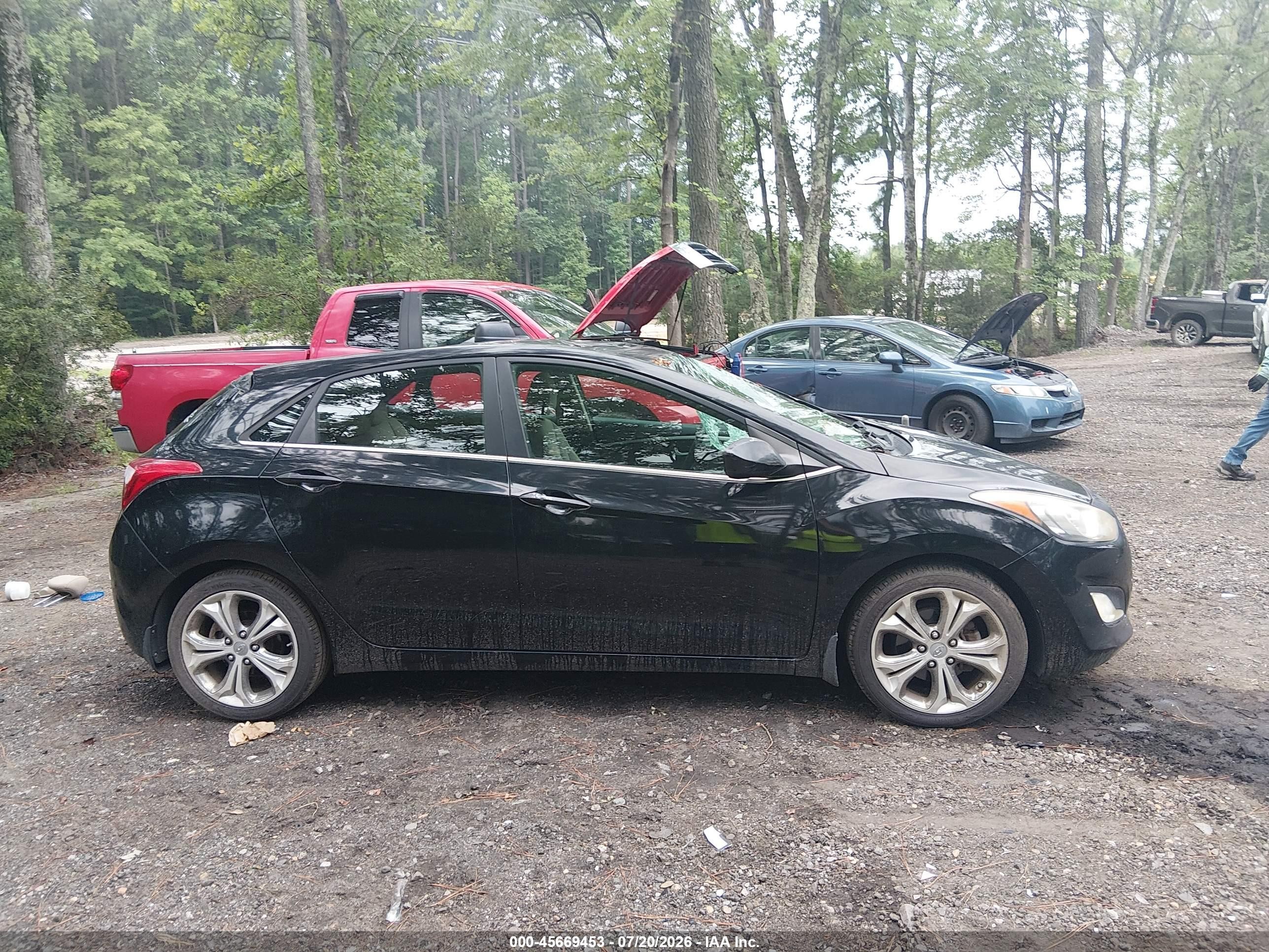 2013 Hyundai Elantra Gt   Черный vin: KMHD35LE2DU094518