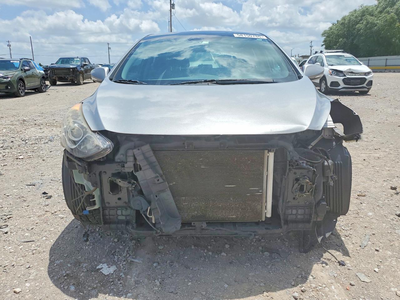 2013 Hyundai Elantra Gt Base Gray vin: KMHD35LE2DU113293