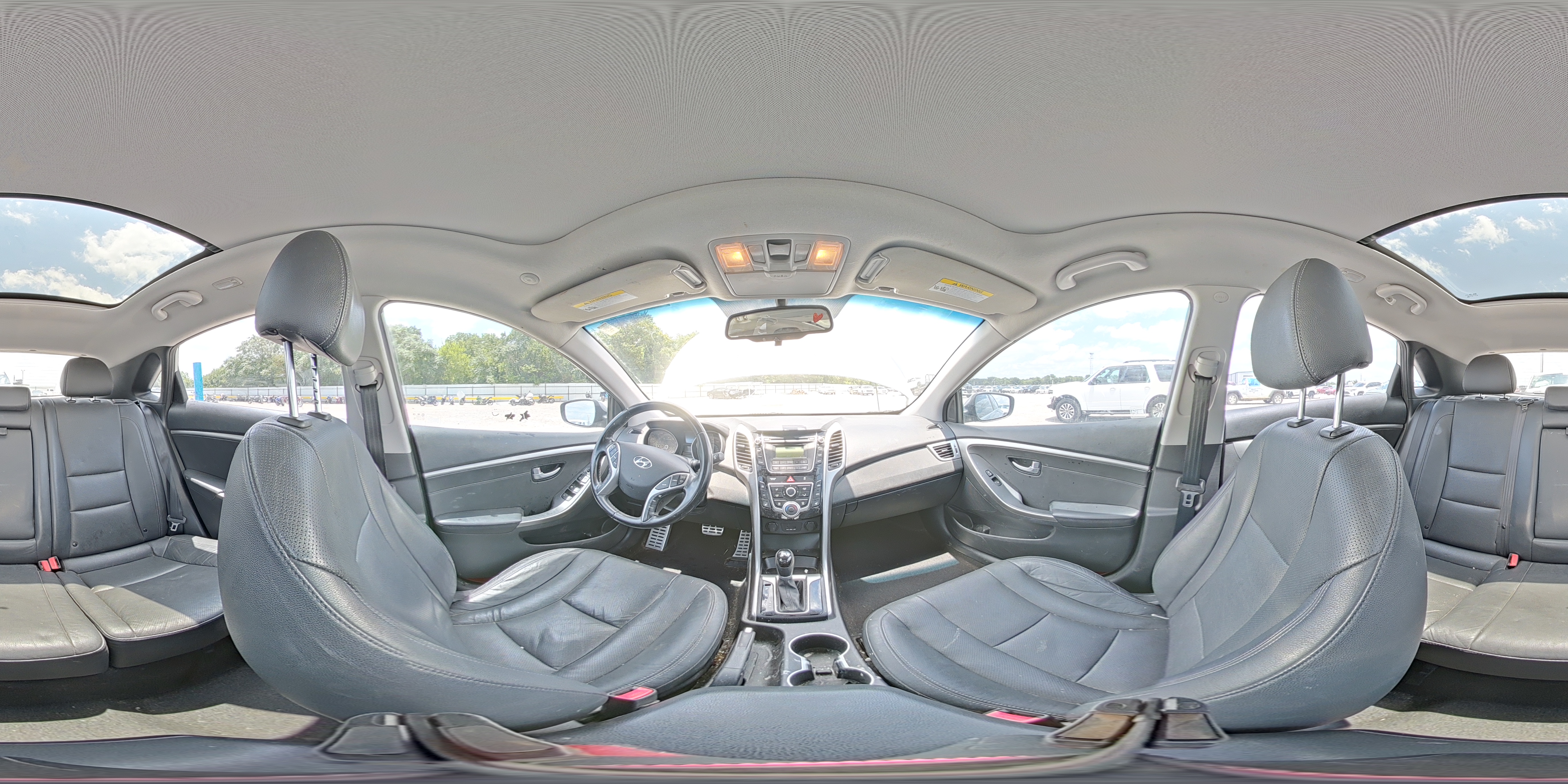 2013 Hyundai Elantra Gt Base Gray vin: KMHD35LE2DU113293