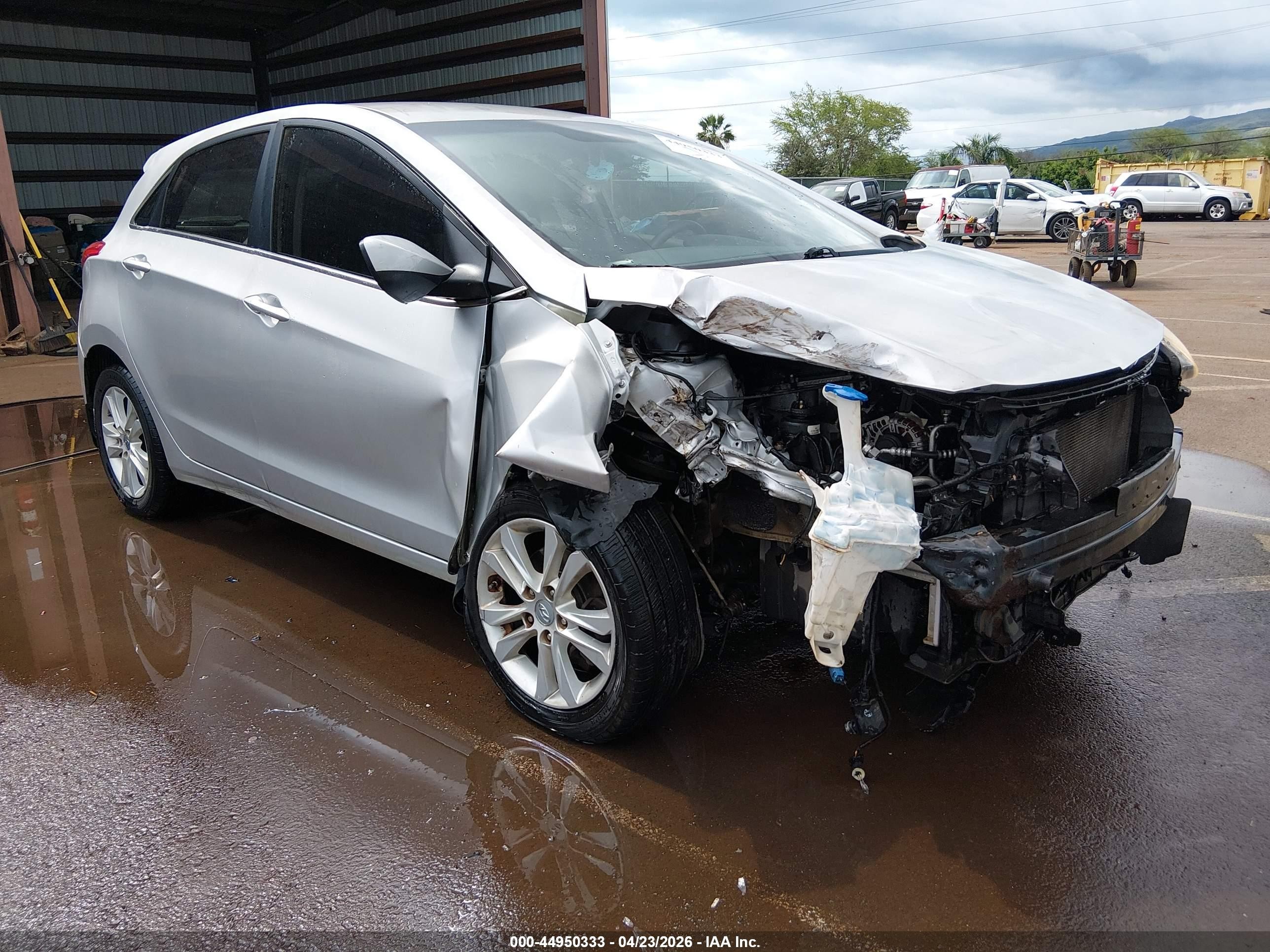 2013 Hyundai Elantra Gt   Silver vin: KMHD35LE2DU134290