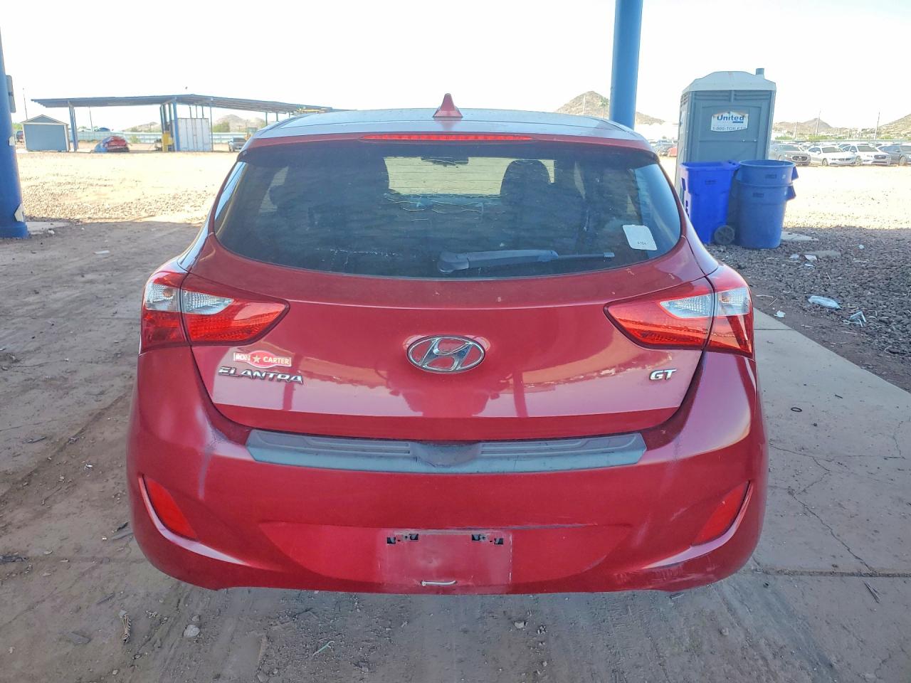 2013 Hyundai Elantra Gt Base Red vin: KMHD35LE2DU149646