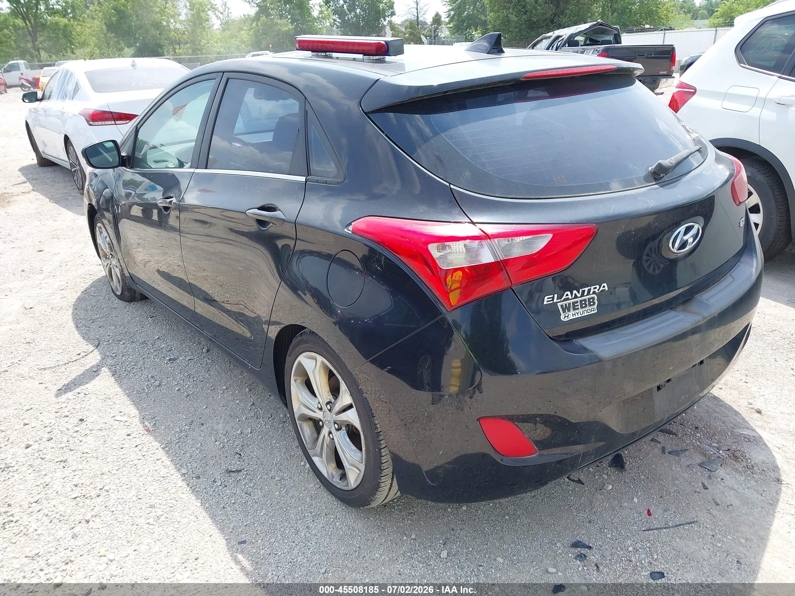 2013 Hyundai Elantra Gt   Black vin: KMHD35LE3DU060006