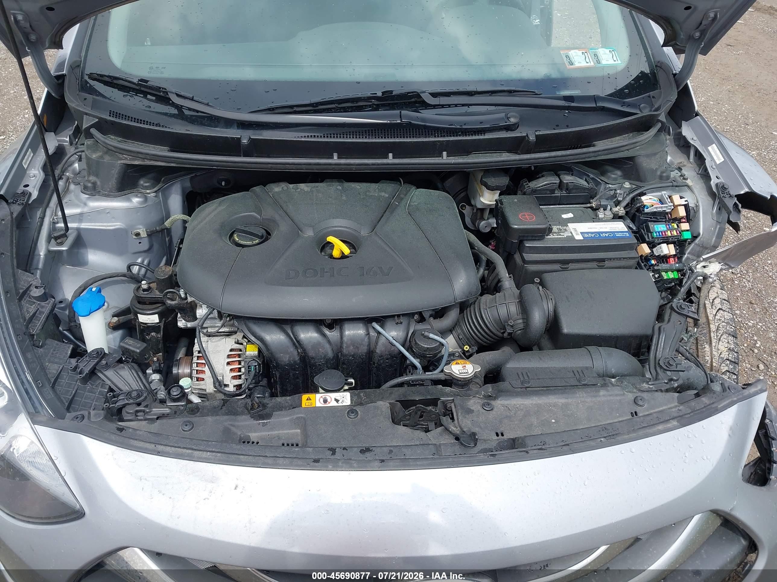 2013 Hyundai Elantra Gt   Silver vin: KMHD35LE3DU080157
