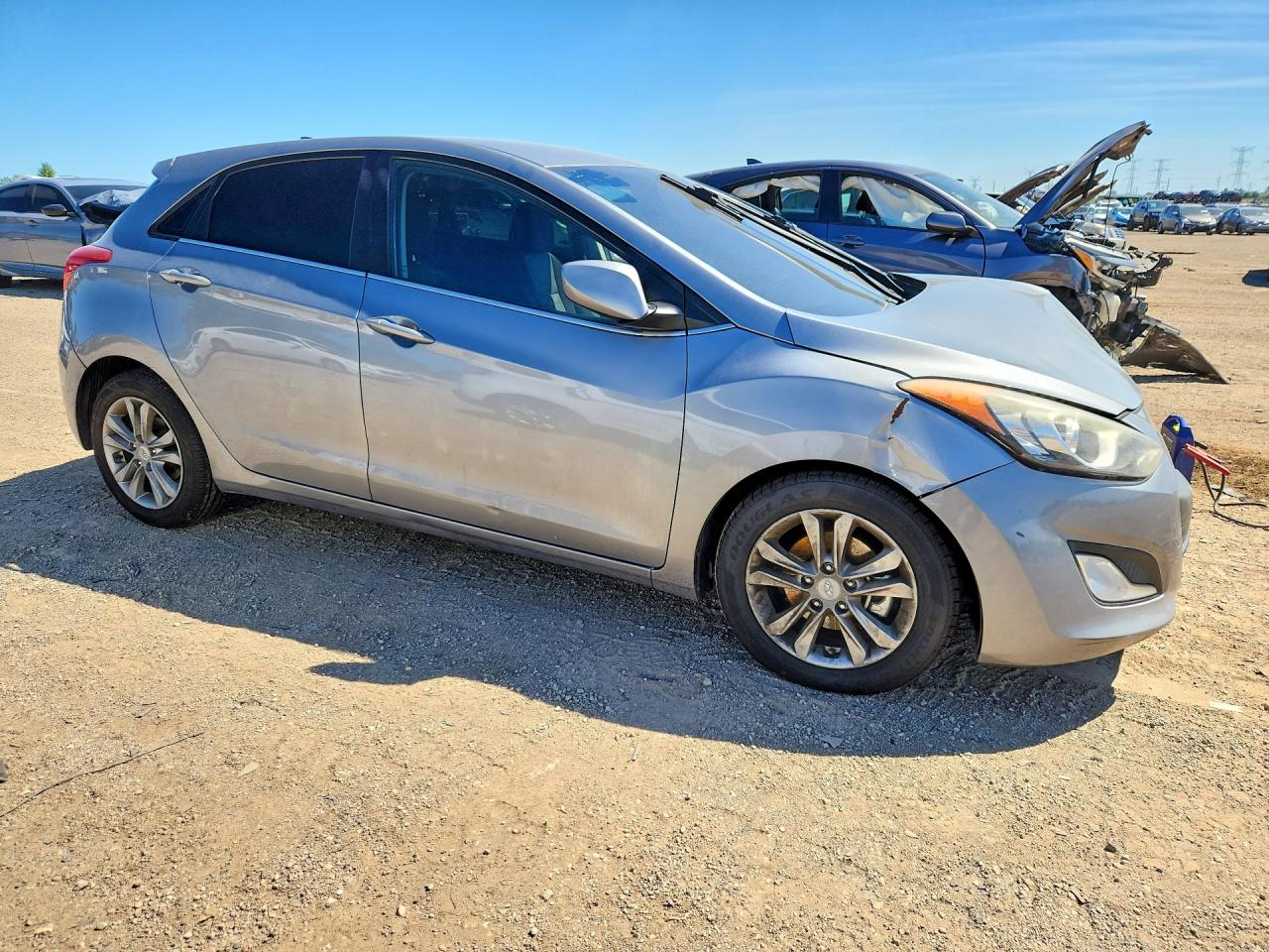 2013 Hyundai Elantra Gt Base Gray vin: KMHD35LE3DU083298