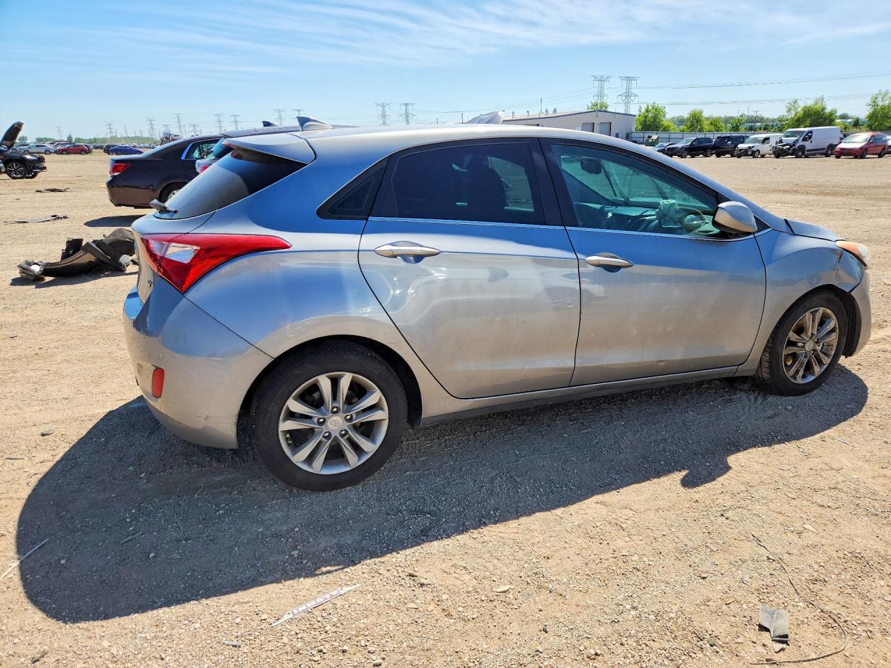 2013 Hyundai Elantra Gt Base Gray vin: KMHD35LE3DU083298