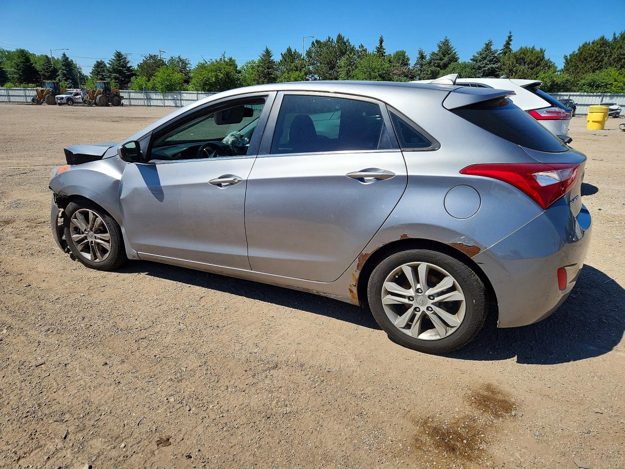 2013 Hyundai Elantra Gt Base Gray vin: KMHD35LE3DU083298