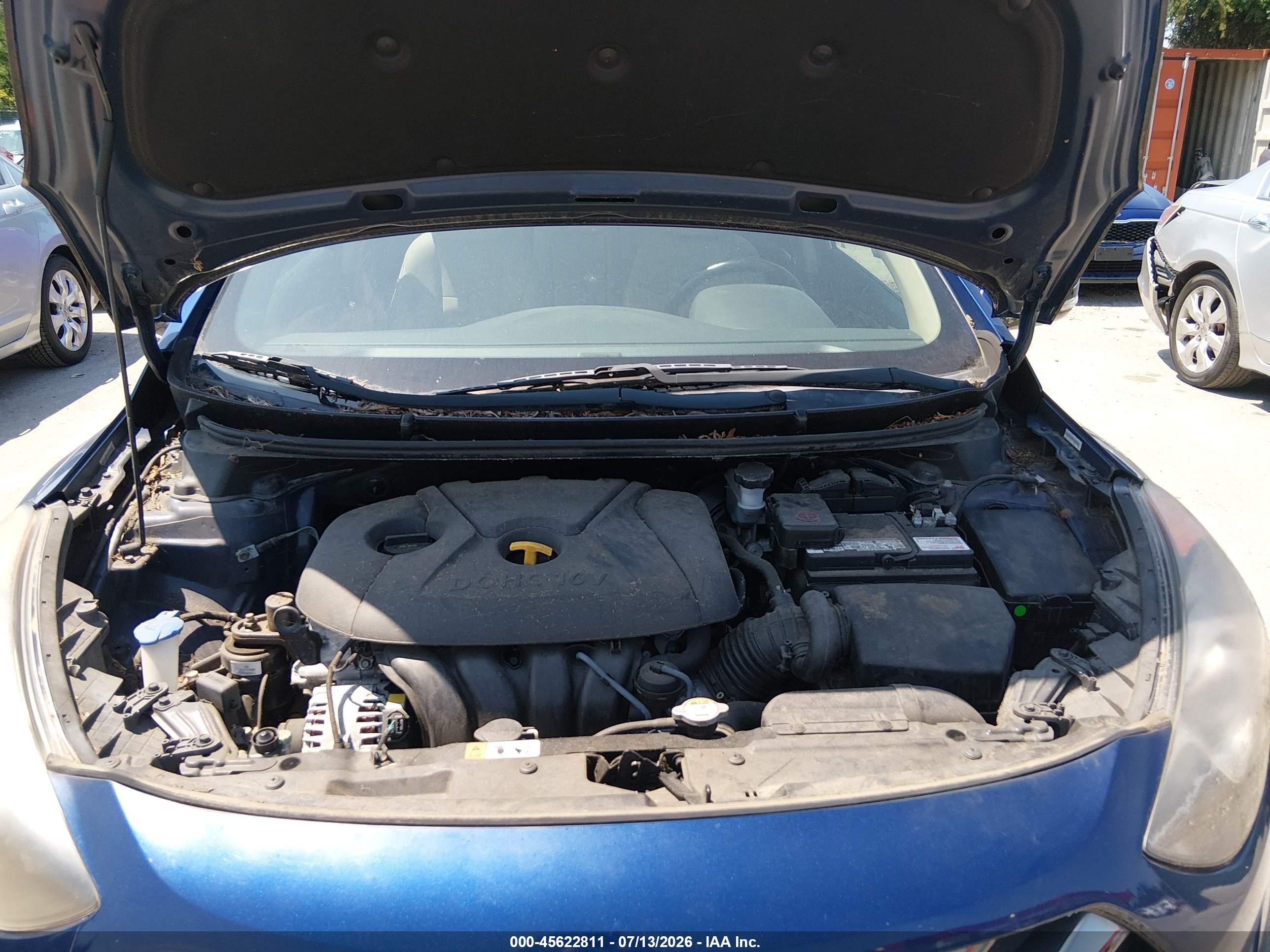 2013 Hyundai Elantra Gt   Blue vin: KMHD35LE3DU111732
