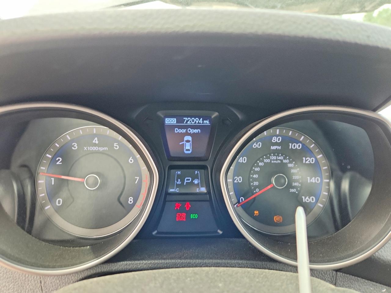 2013 Hyundai Elantra Gt Base Black vin: KMHD35LE3DU114596