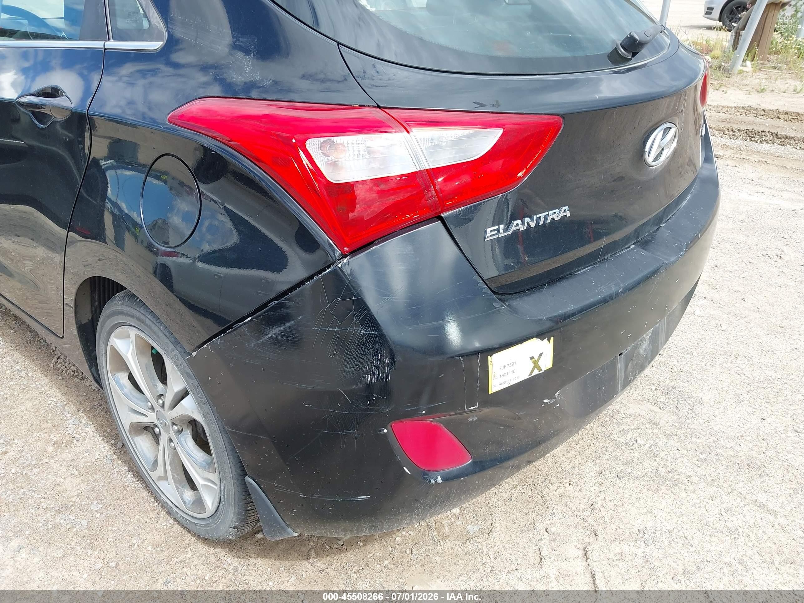 2013 Hyundai Elantra Gt   Черный vin: KMHD35LE3DU152393