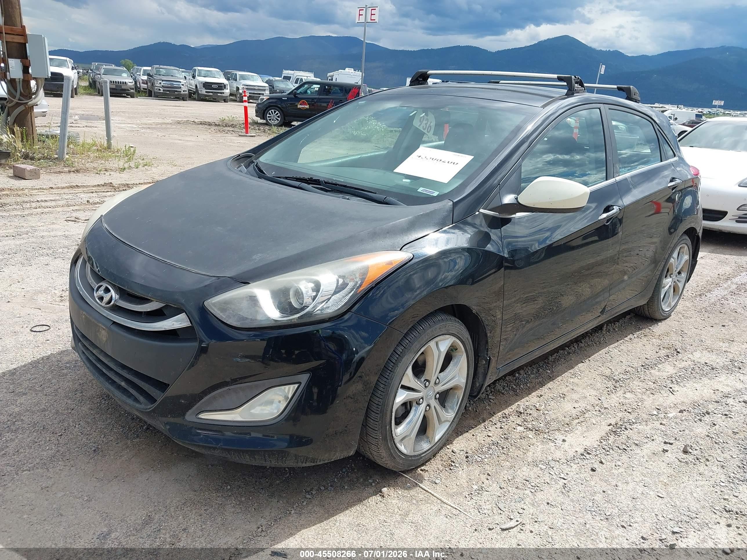2013 Hyundai Elantra Gt   Черный vin: KMHD35LE3DU152393