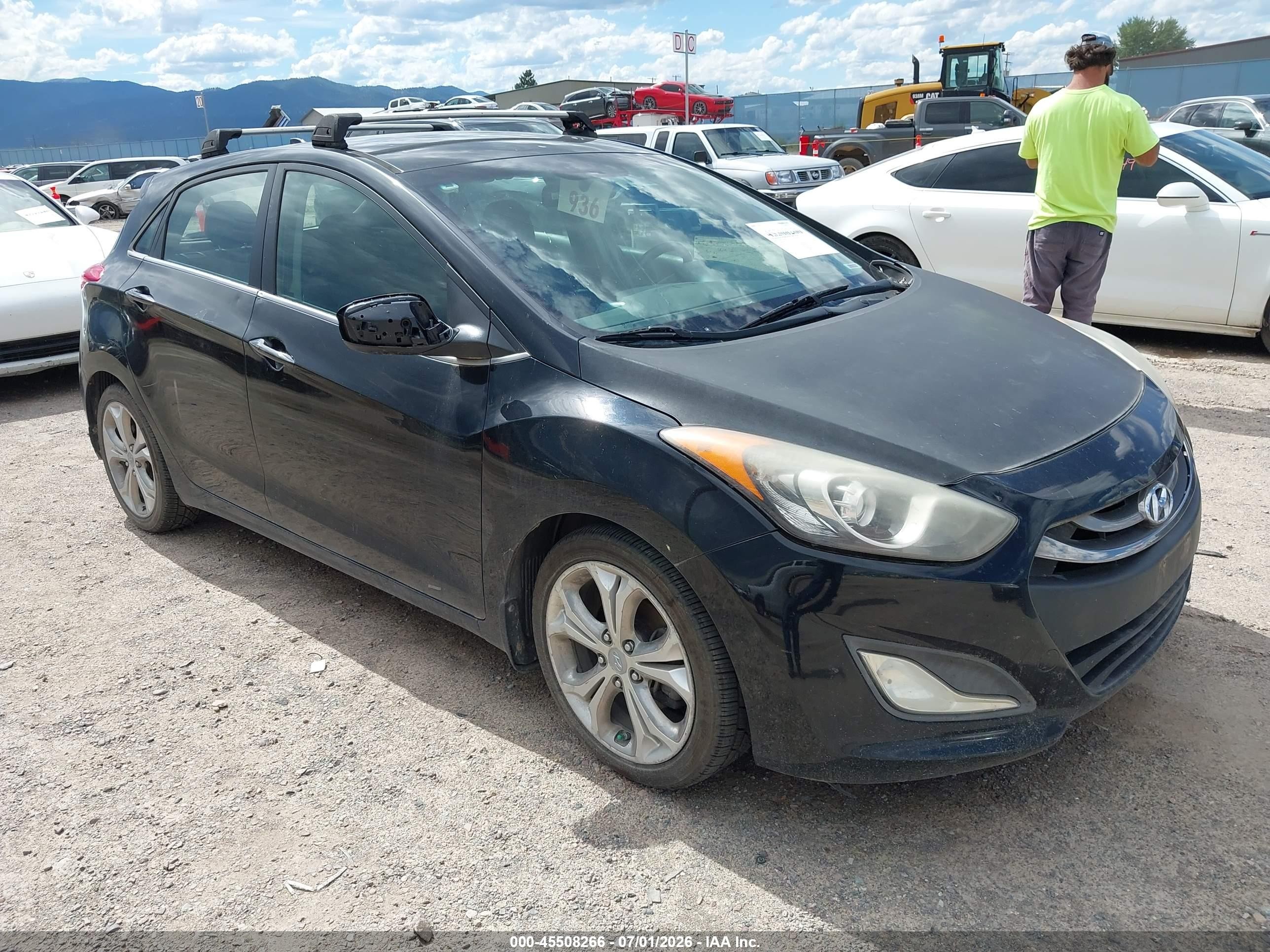 2013 Hyundai Elantra Gt   Черный vin: KMHD35LE3DU152393
