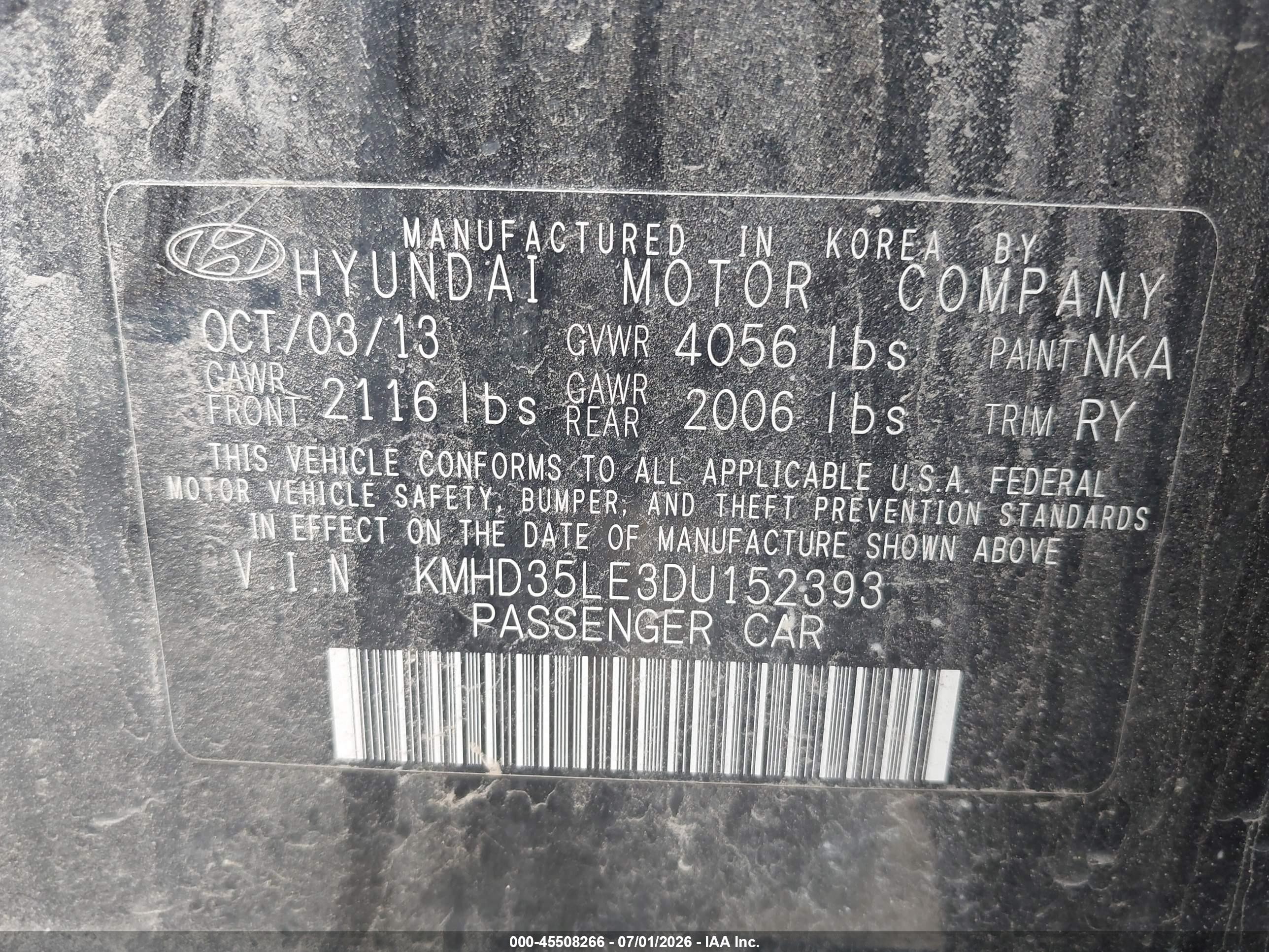 2013 Hyundai Elantra Gt   Черный vin: KMHD35LE3DU152393