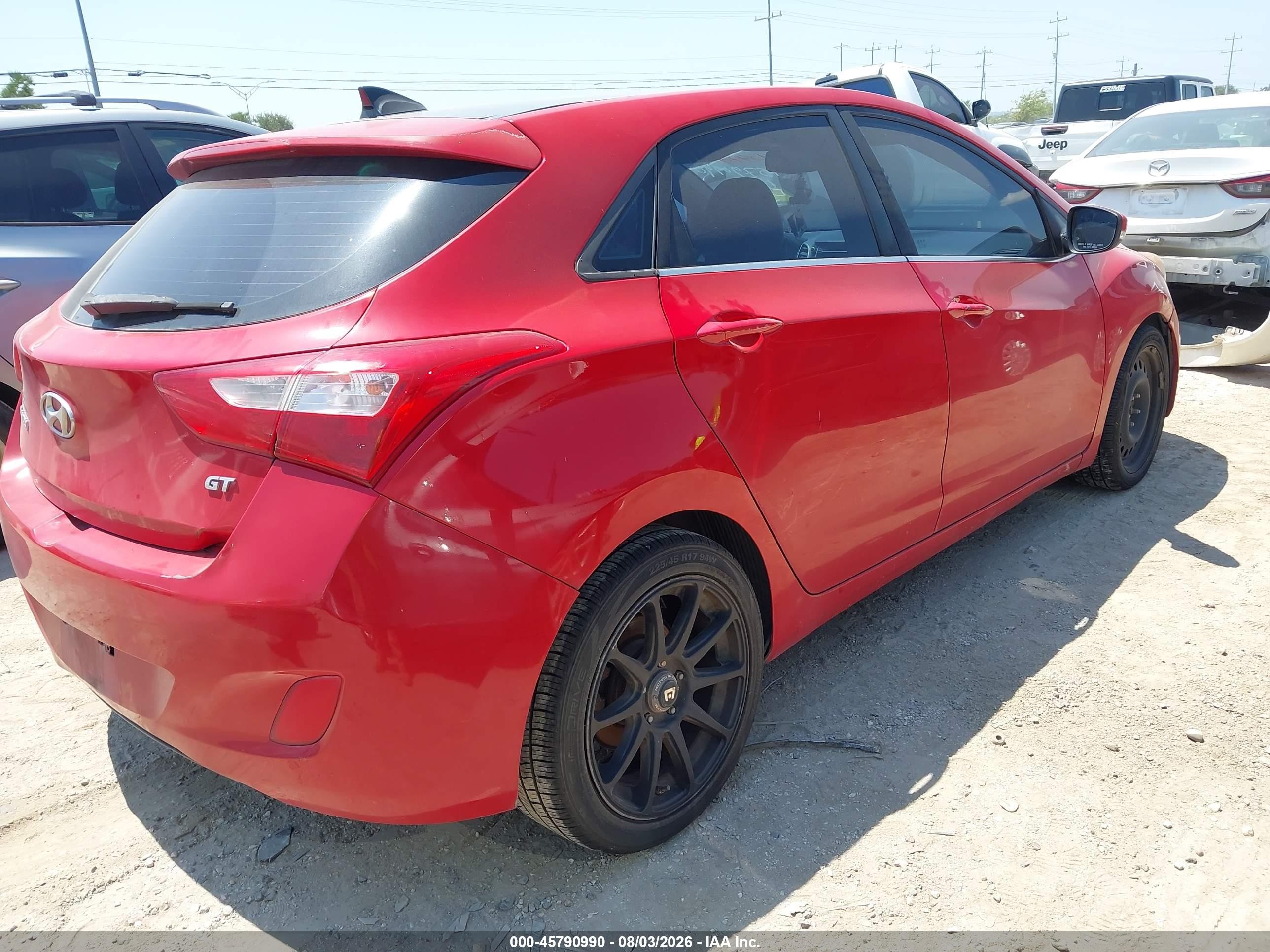 2013 Hyundai Elantra Gt   Red vin: KMHD35LE4DU052609