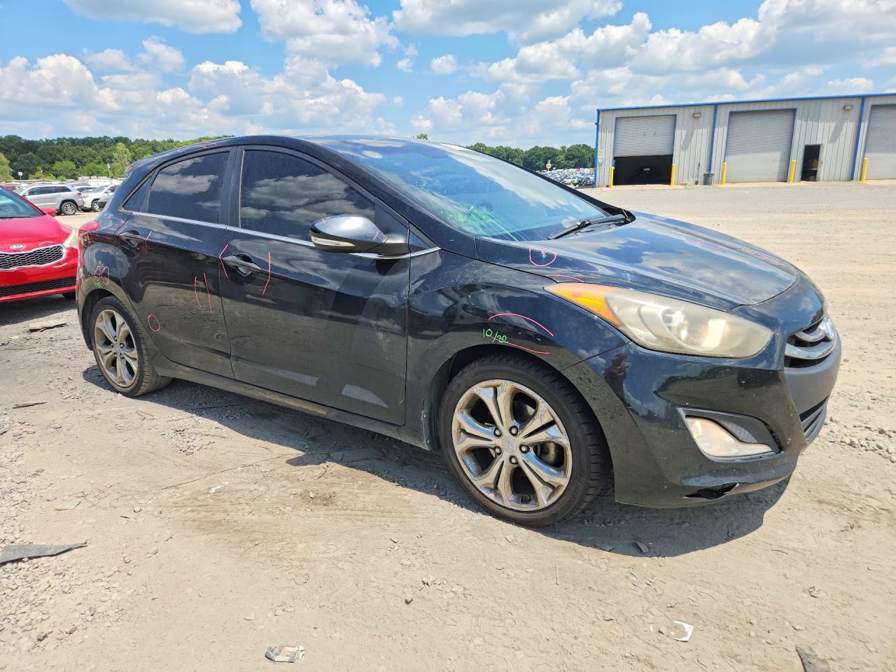2013 Hyundai Elantra Gt Base Черный vin: KMHD35LE4DU053498
