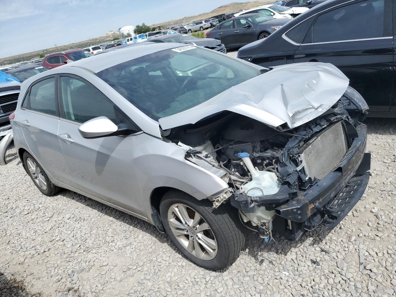 2013 Hyundai Elantra Gt Silver vin: KMHD35LE5DU050111