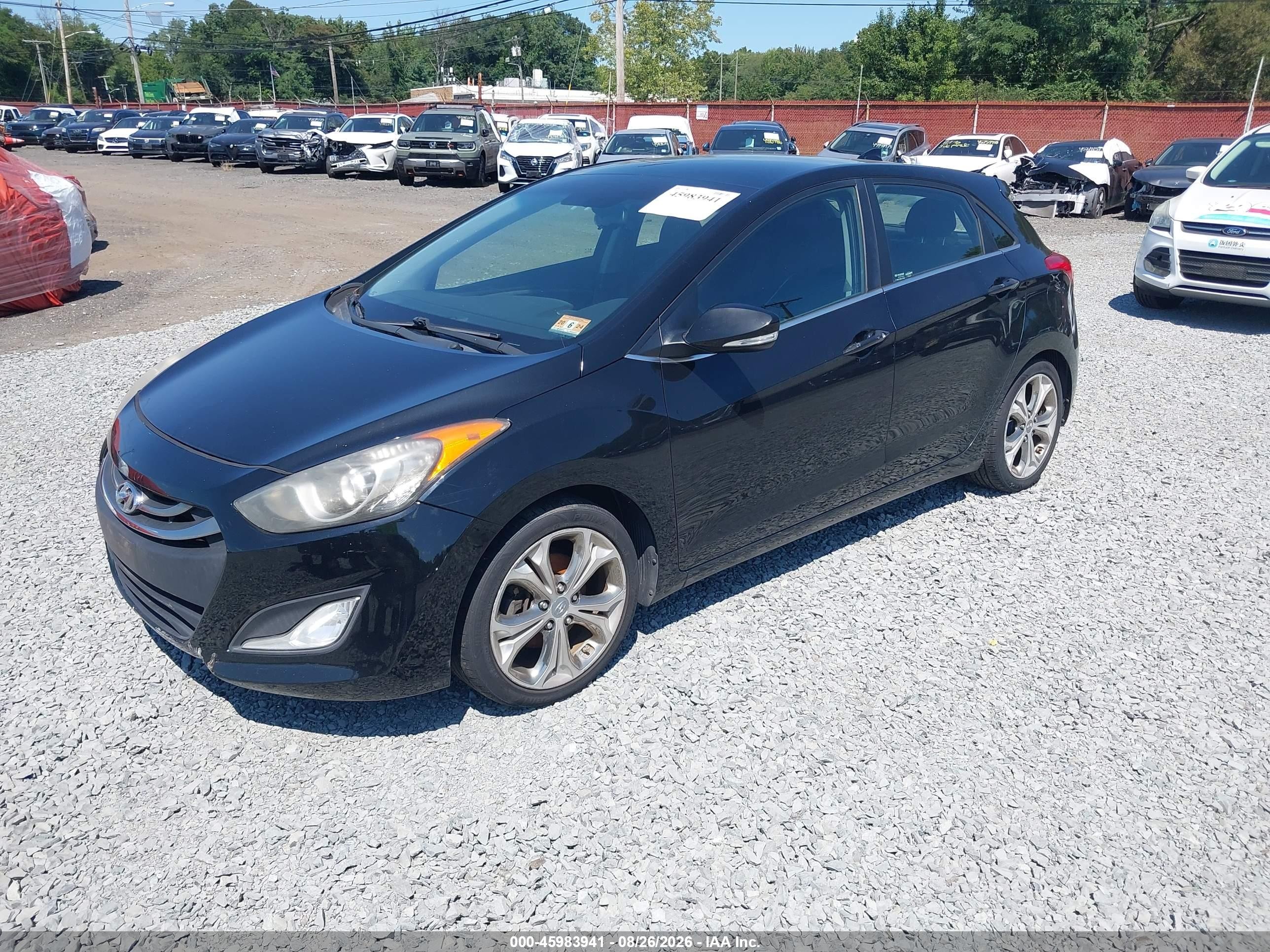 2013 Hyundai Elantra Gt   Черный vin: KMHD35LE5DU104023