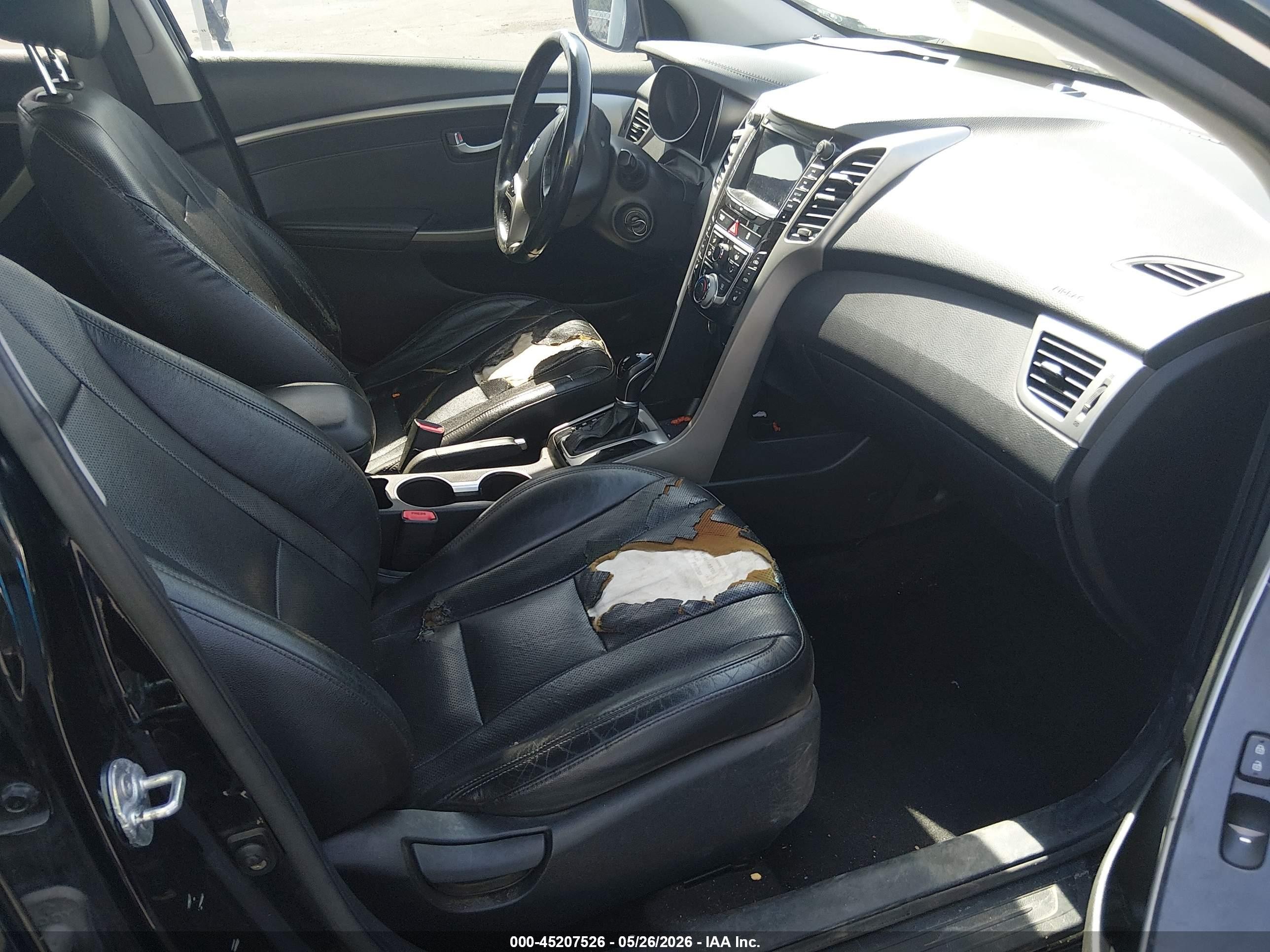 2013 Hyundai Elantra Gt   Black vin: KMHD35LE5DU113160
