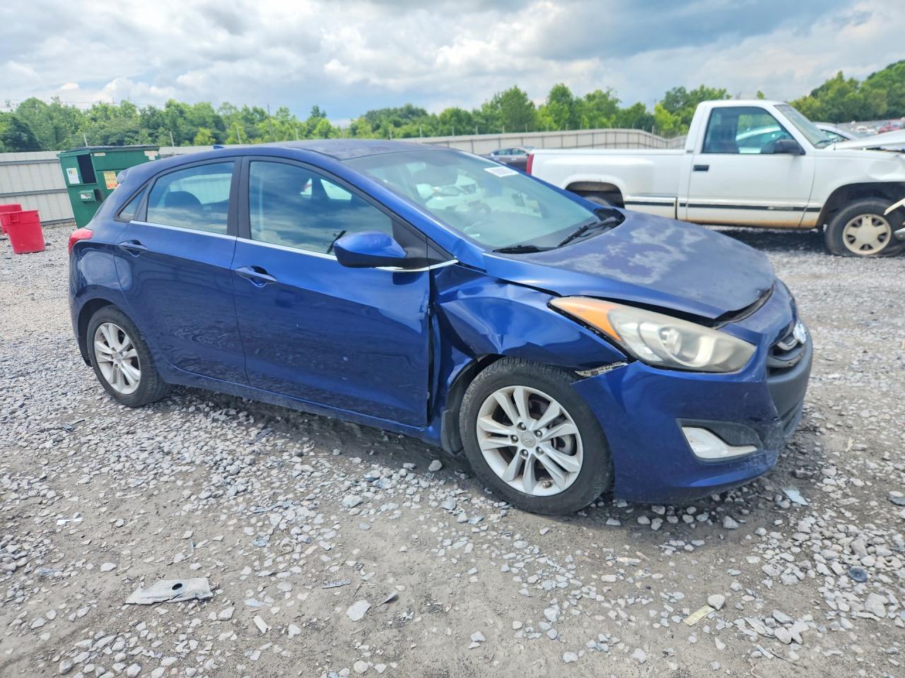 2013 Hyundai Elantra Gt Base Синий vin: KMHD35LE6DU062901