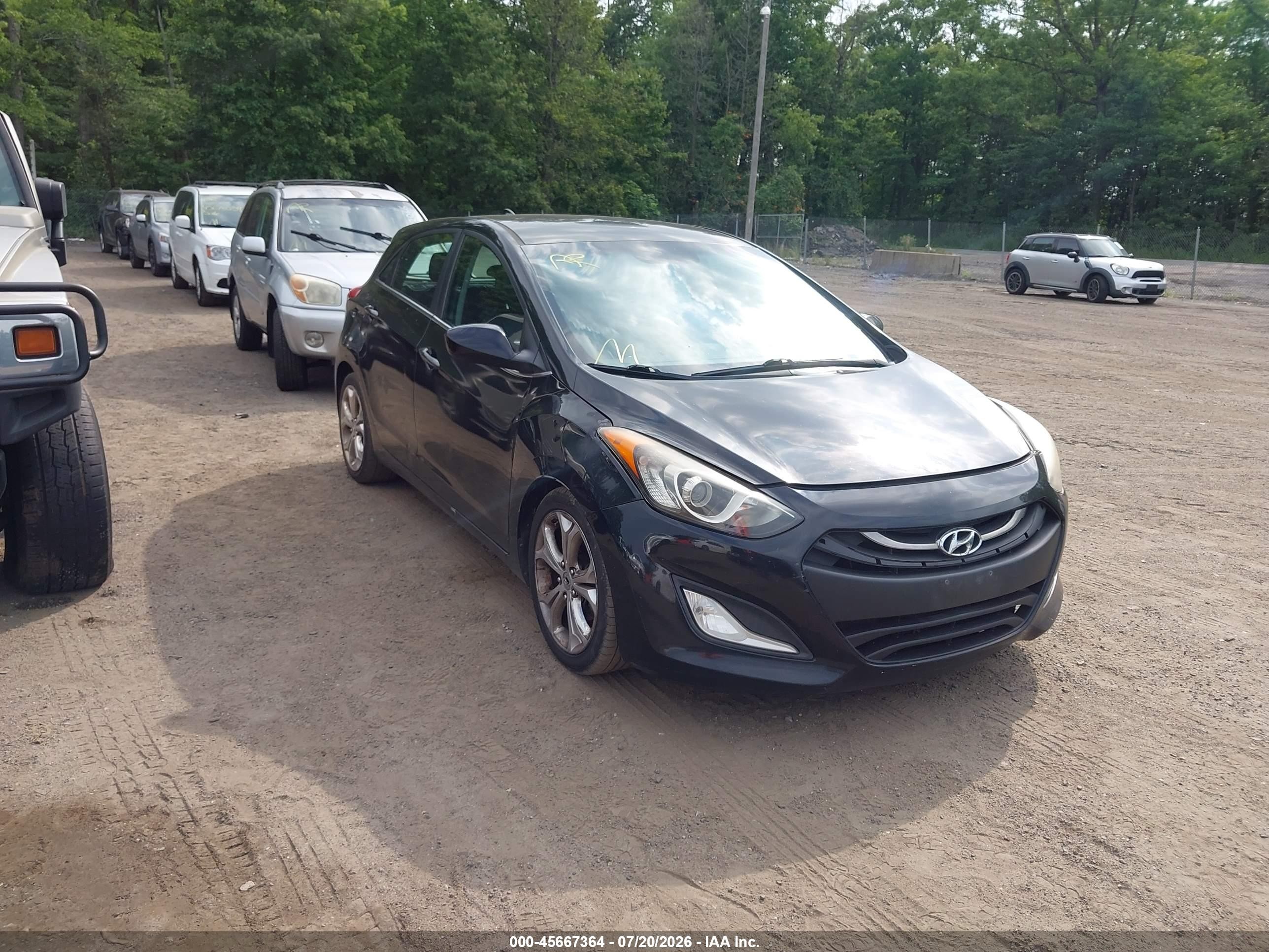2013 Hyundai Elantra Gt   Black vin: KMHD35LE6DU081884