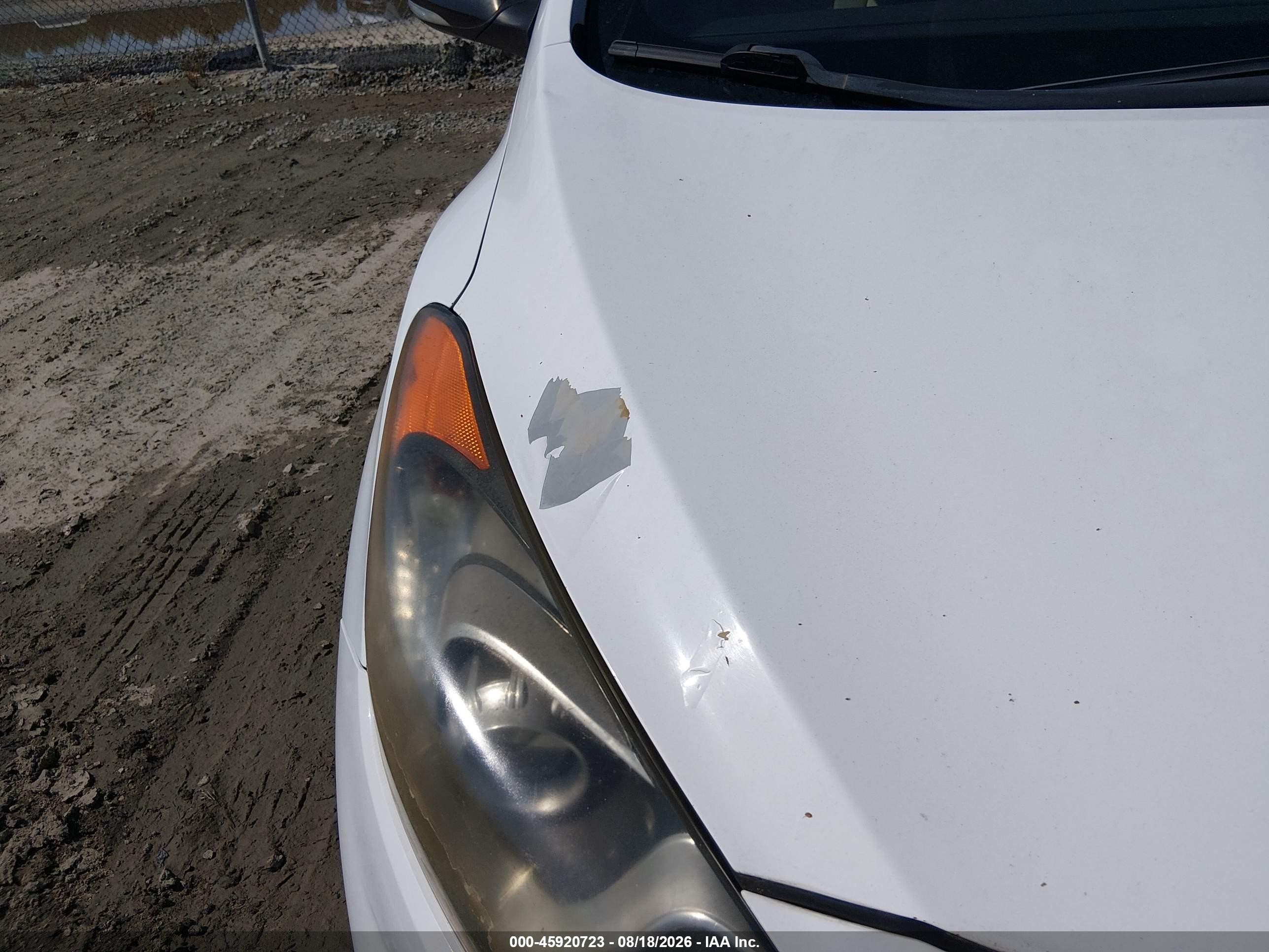 2013 Hyundai Elantra Gt   White vin: KMHD35LE6DU102961