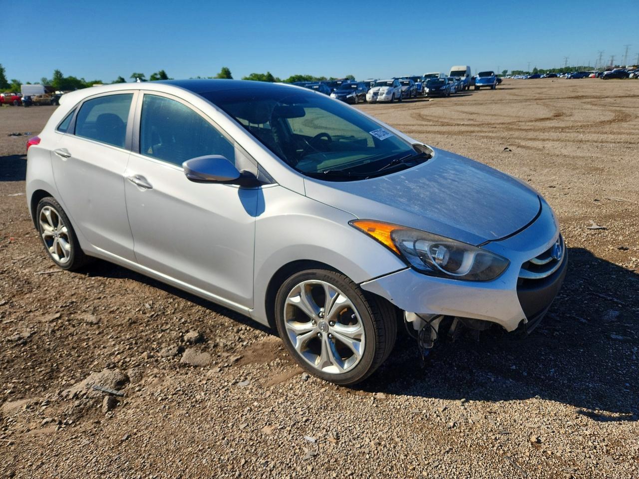 2013 Hyundai Elantra Gt Base Серебряный vin: KMHD35LE6DU120635