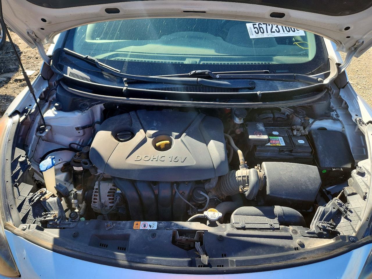 2013 Hyundai Elantra Gt Base Серебряный vin: KMHD35LE6DU120635