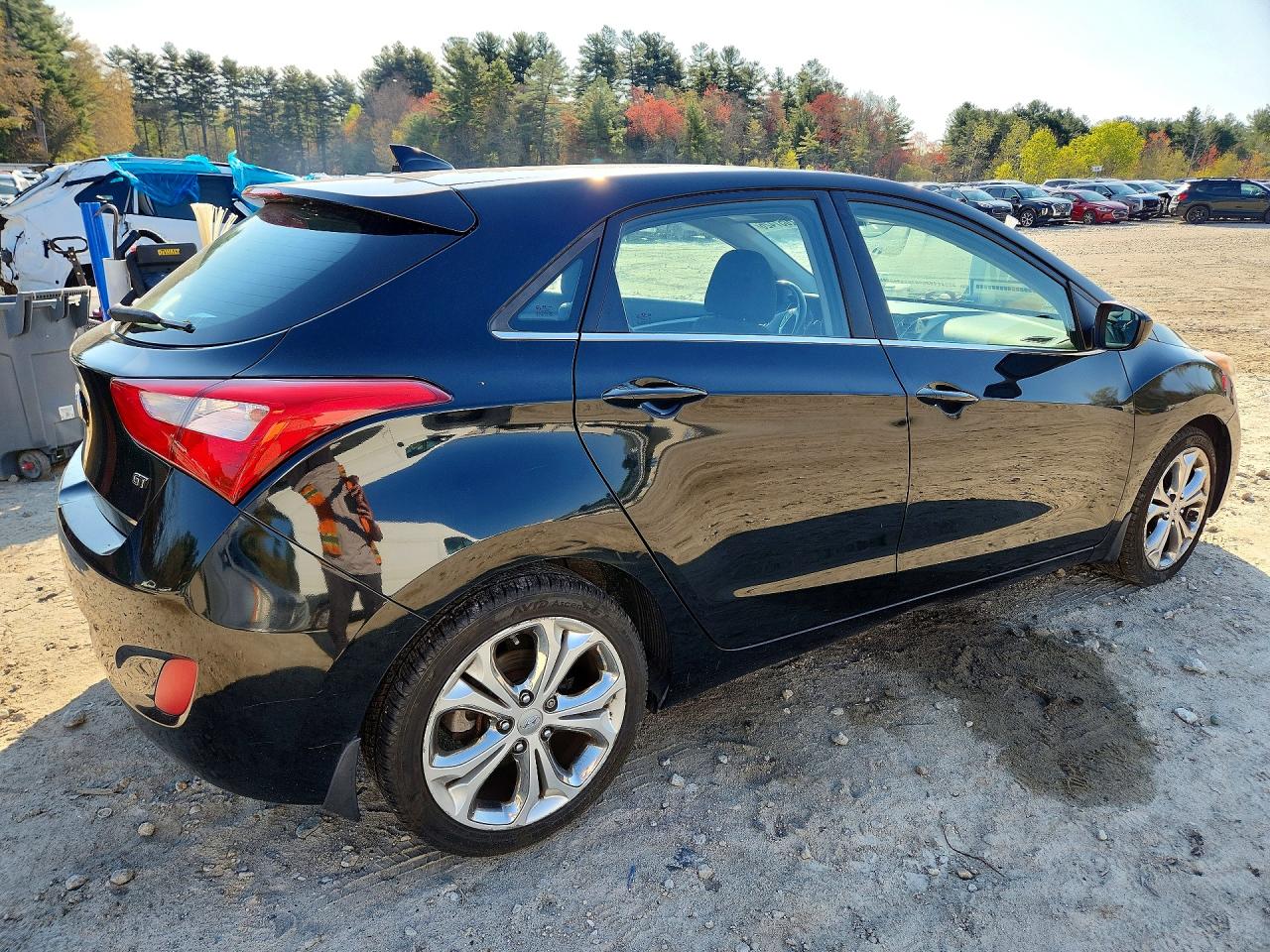 2013 Hyundai Elentra Черный vin: KMHD35LE6DU130632