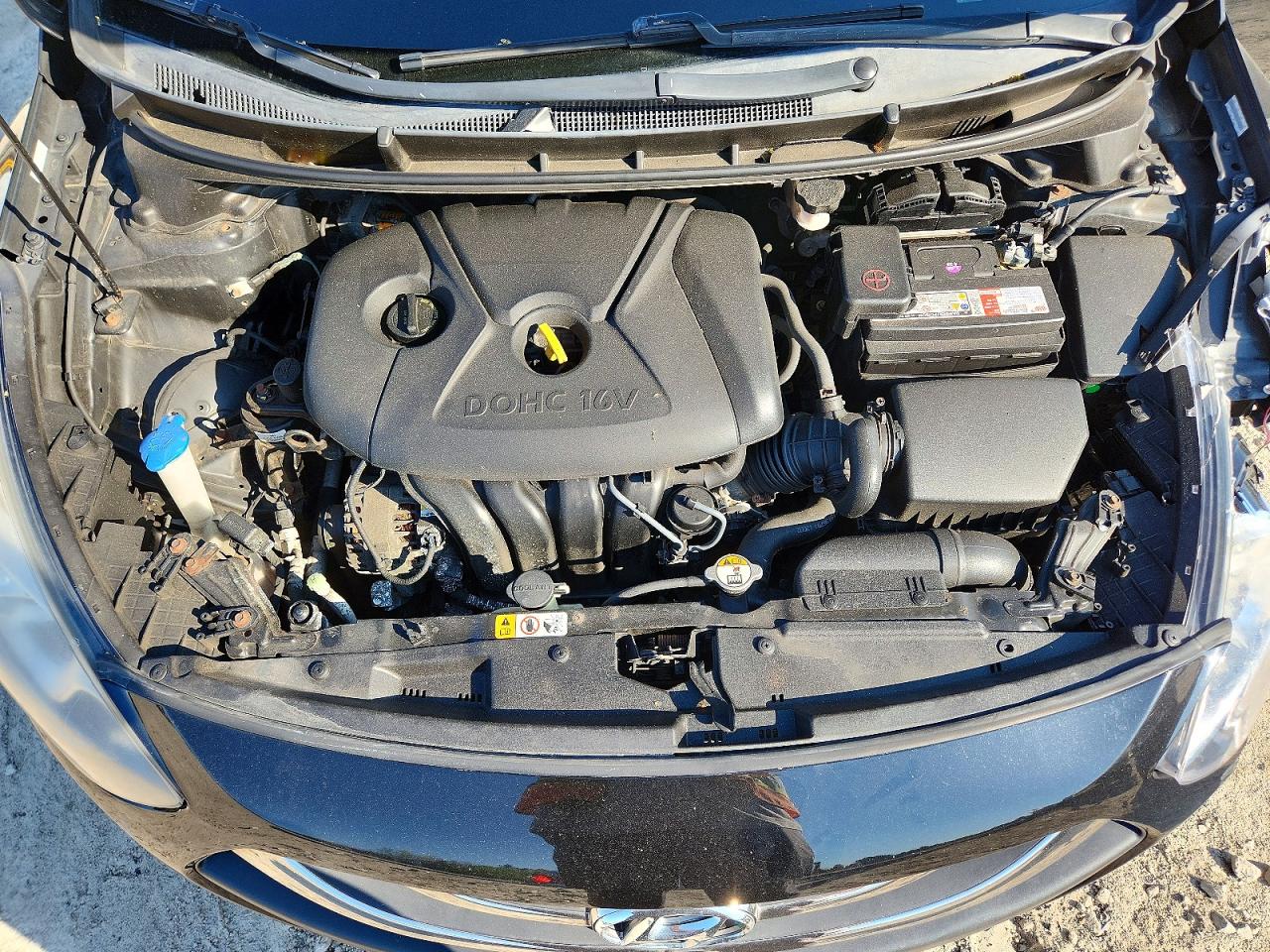 2013 Hyundai Elentra Черный vin: KMHD35LE6DU130632