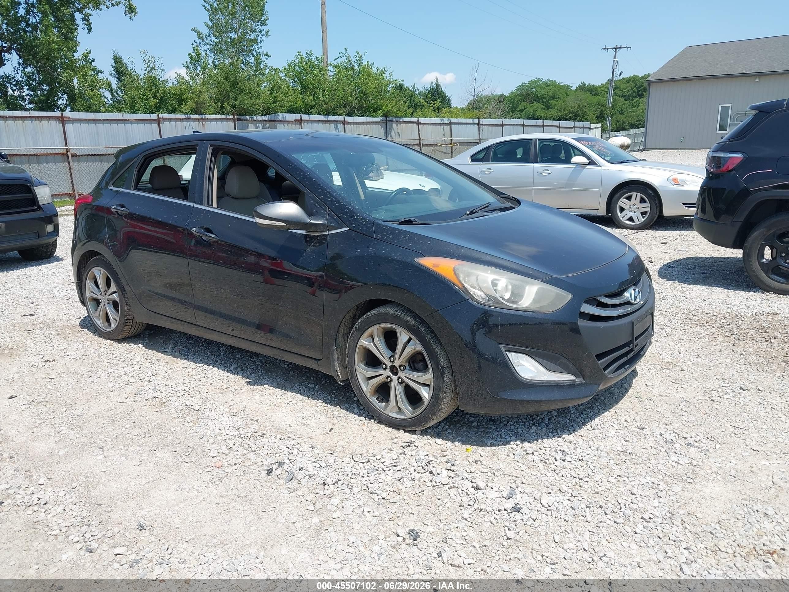 2013 Hyundai Elantra Gt   Black vin: KMHD35LE7DU054189