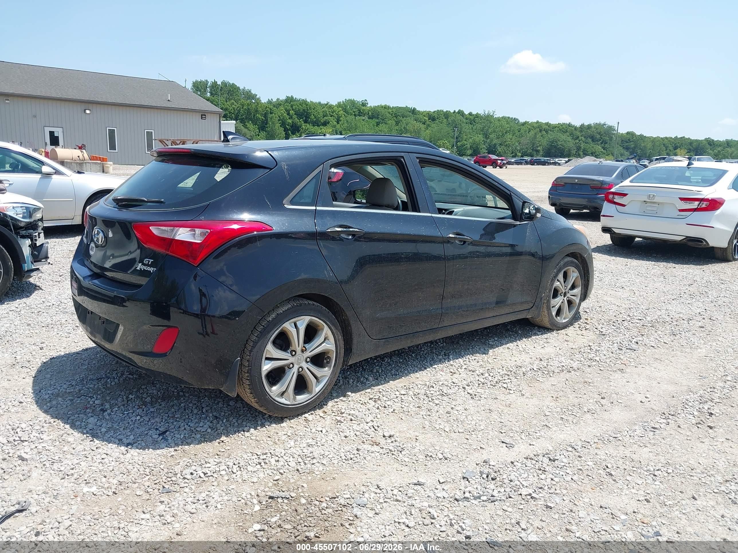 2013 Hyundai Elantra Gt   Black vin: KMHD35LE7DU054189