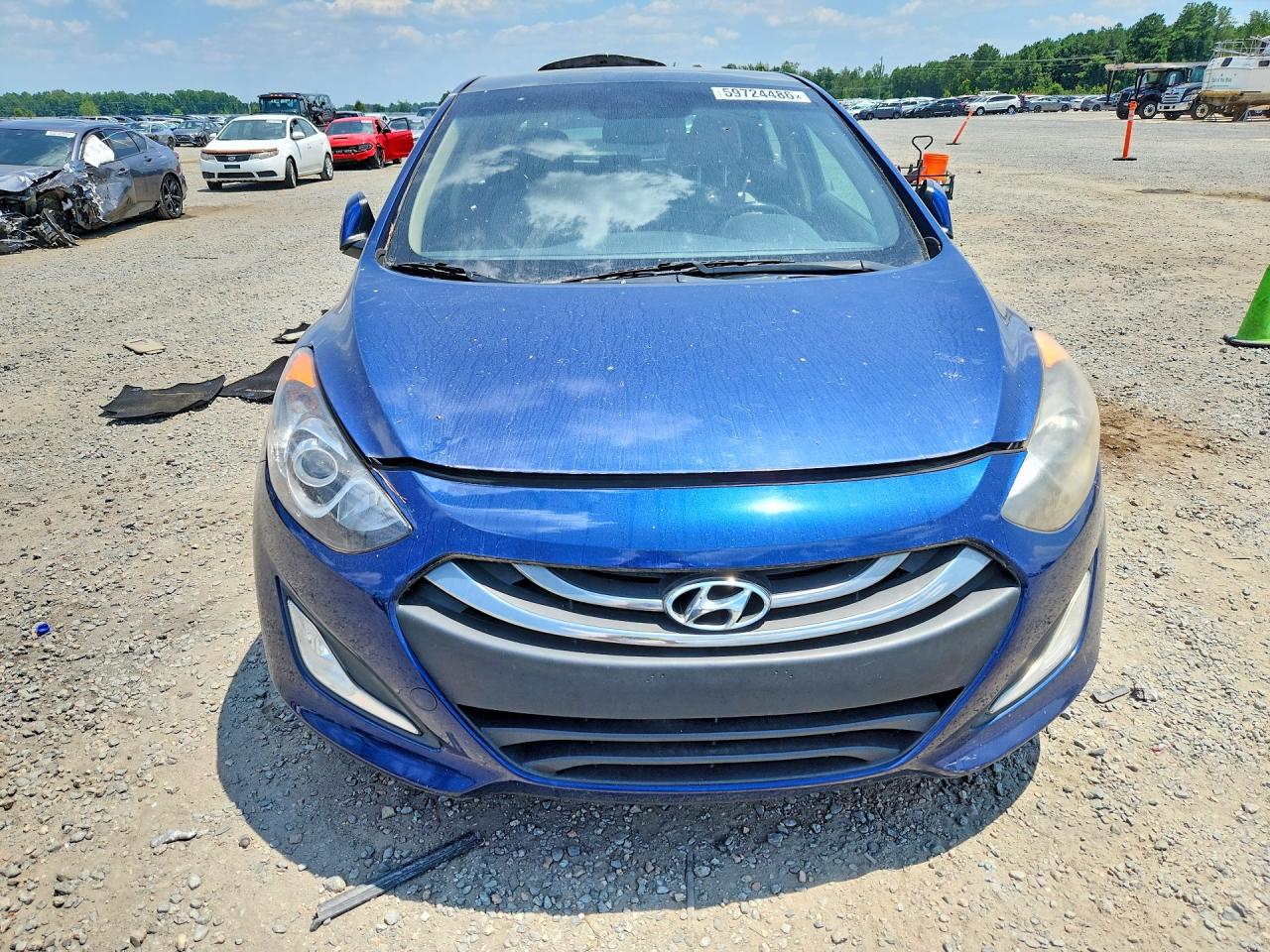 2013 Hyundai Elantra Gt Base Blue vin: KMHD35LE7DU056153