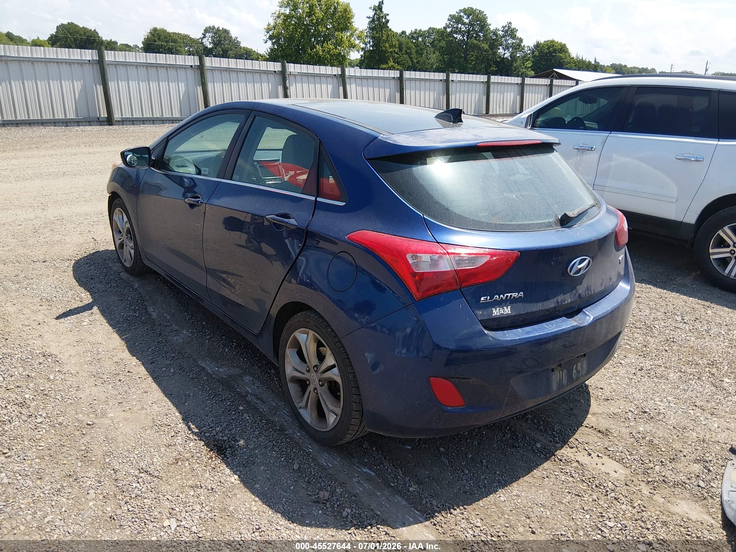 2013 Hyundai Elantra Gt   Синий vin: KMHD35LE7DU058839
