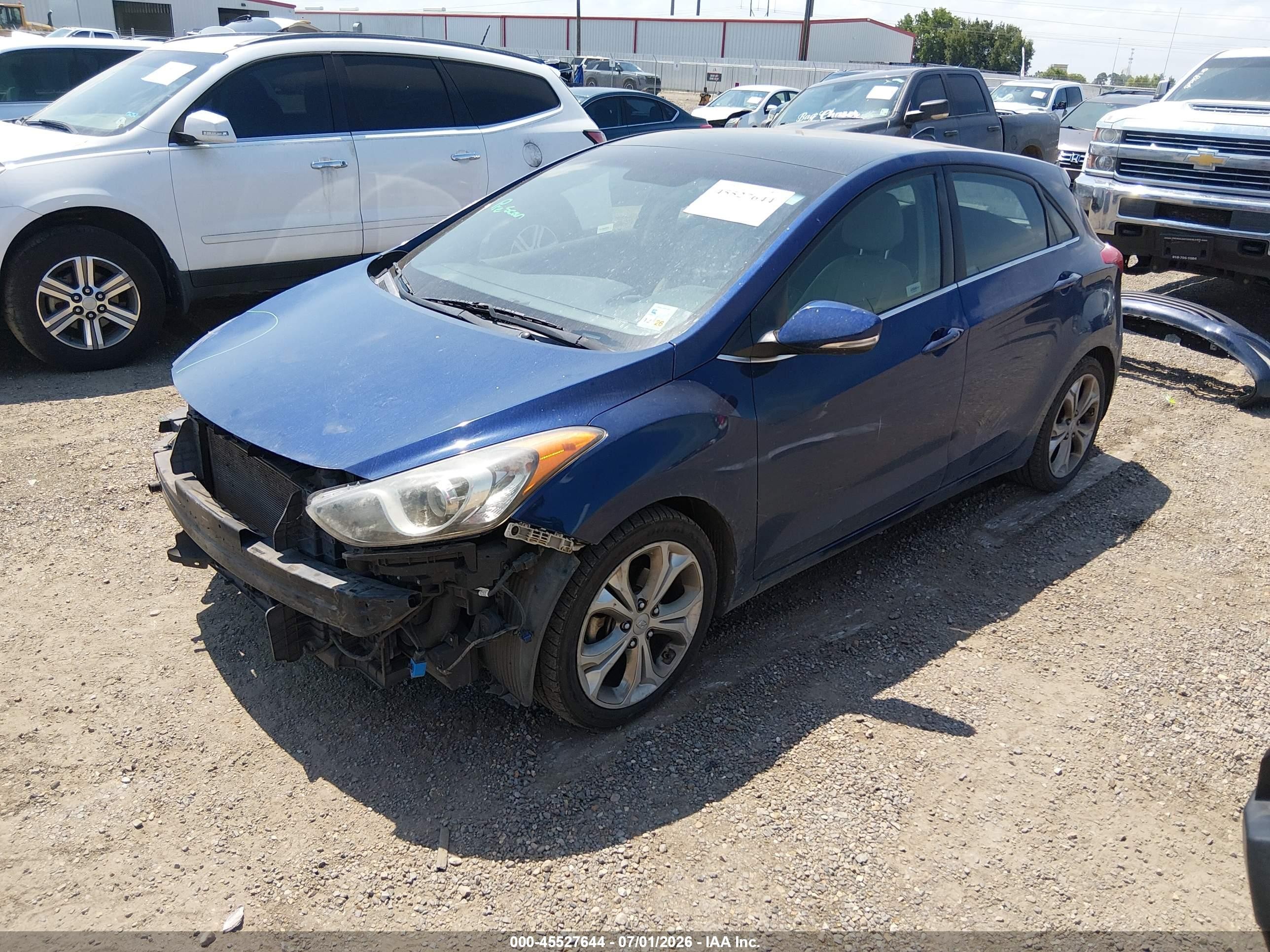2013 Hyundai Elantra Gt   Синий vin: KMHD35LE7DU058839