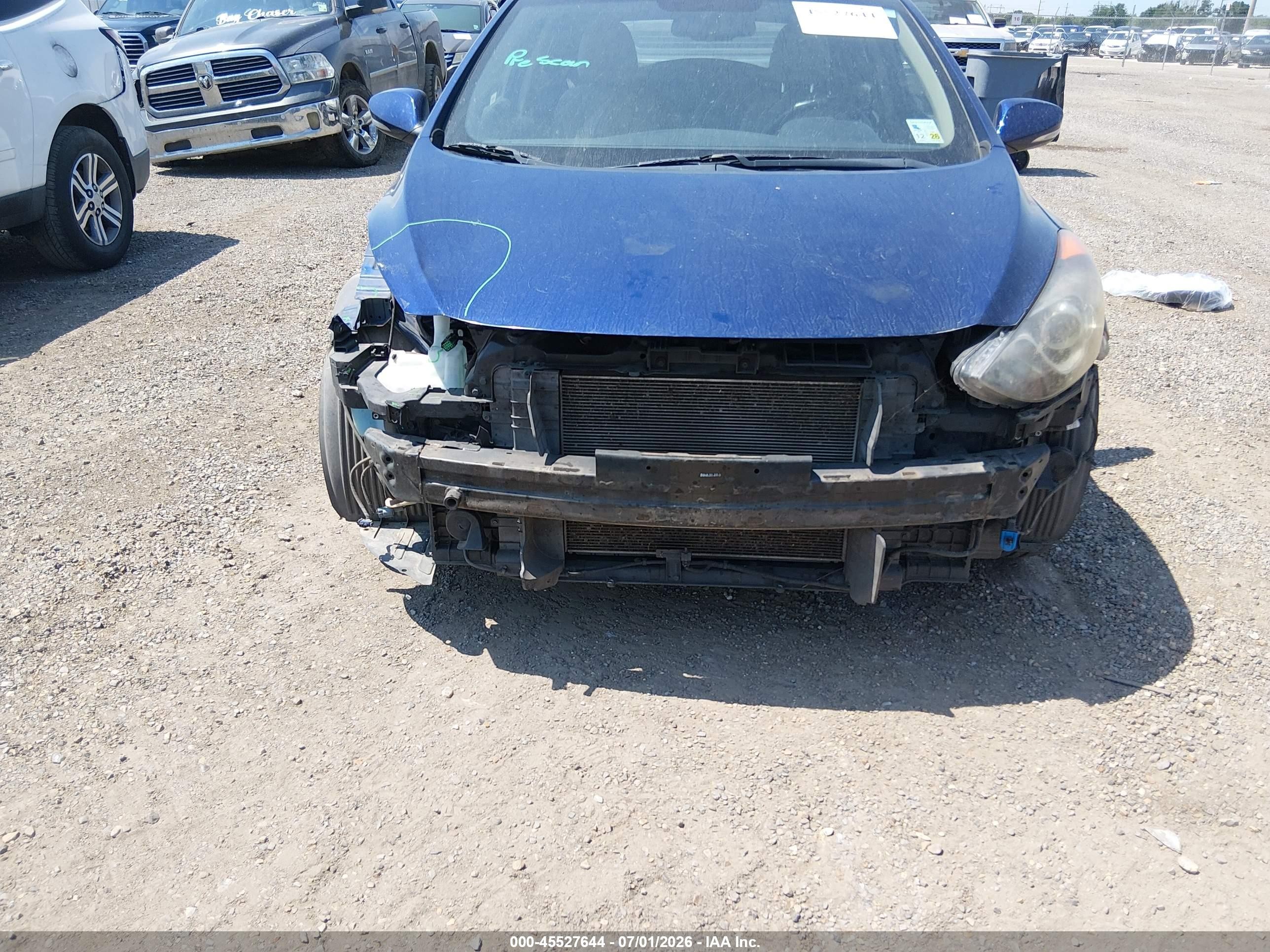 2013 Hyundai Elantra Gt   Синий vin: KMHD35LE7DU058839