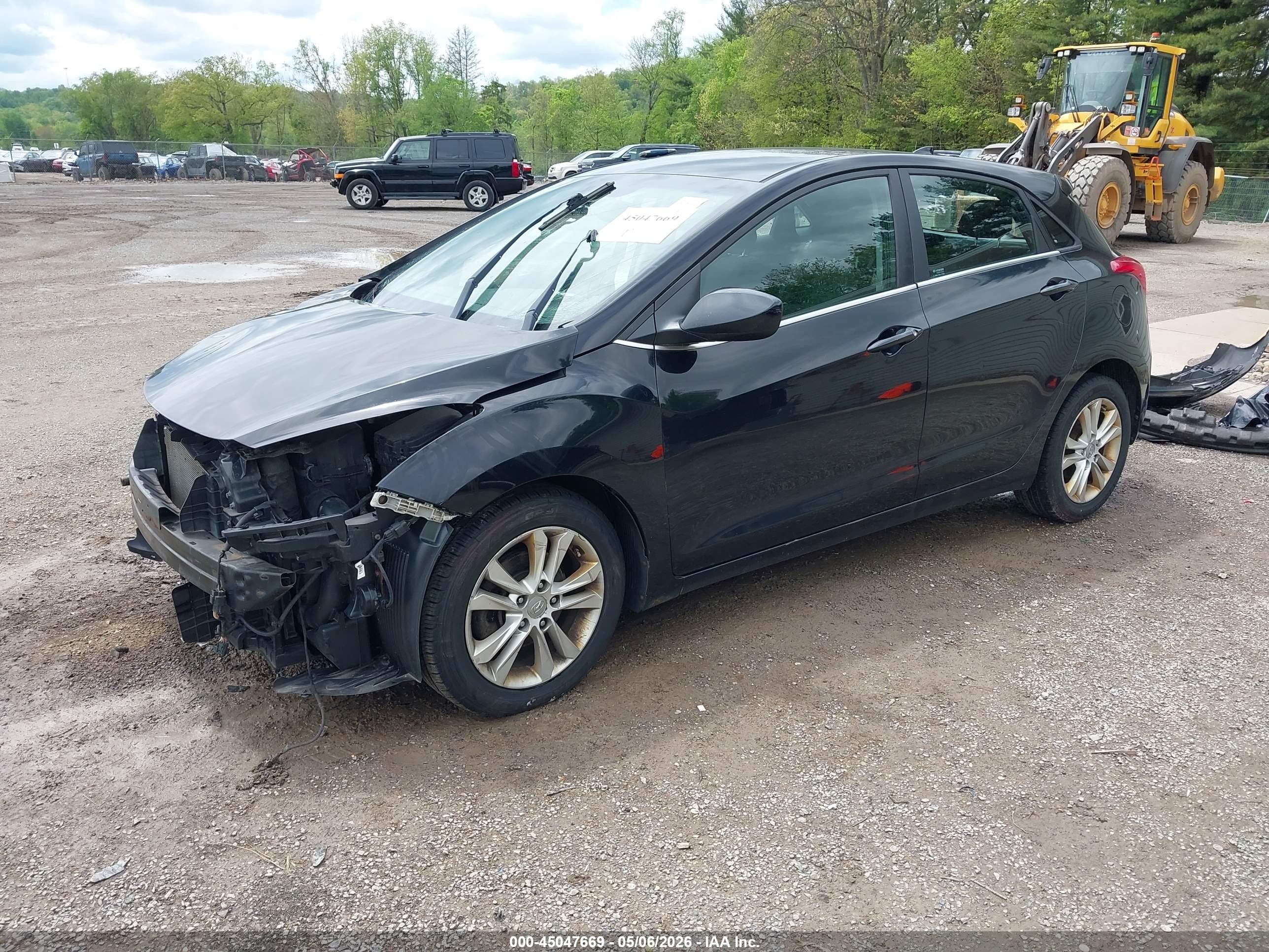 2013 Hyundai Elantra Gt   Черный vin: KMHD35LE8DU026269