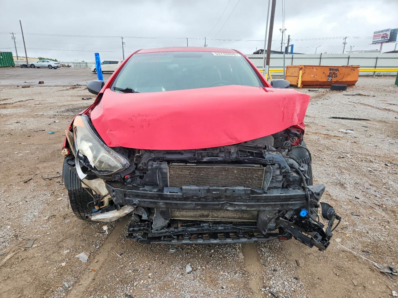 2013 Hyundai Elantra Gt Base Red vin: KMHD35LE8DU071678