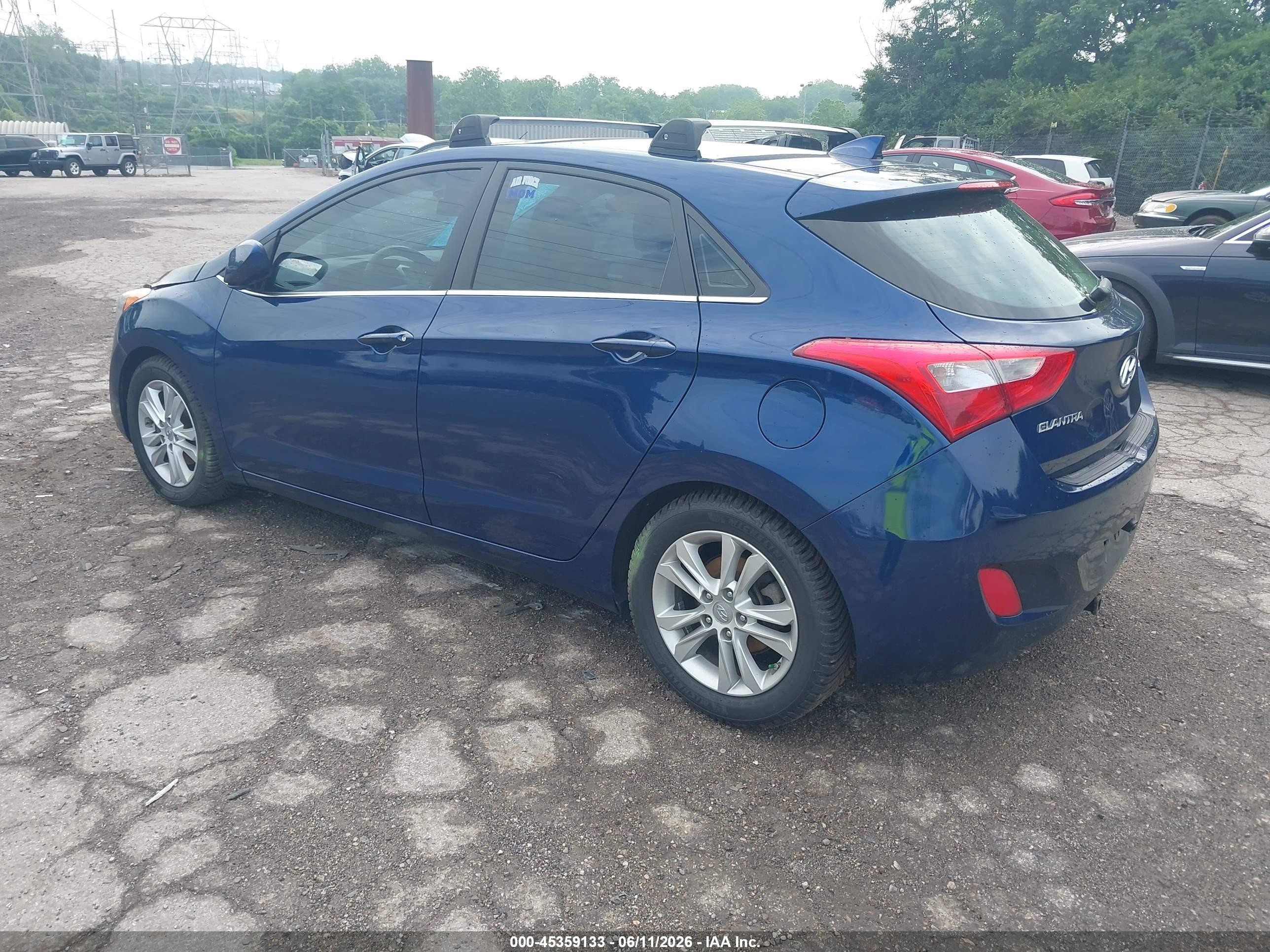 2013 Hyundai Elantra Gt   Синий vin: KMHD35LE8DU085936