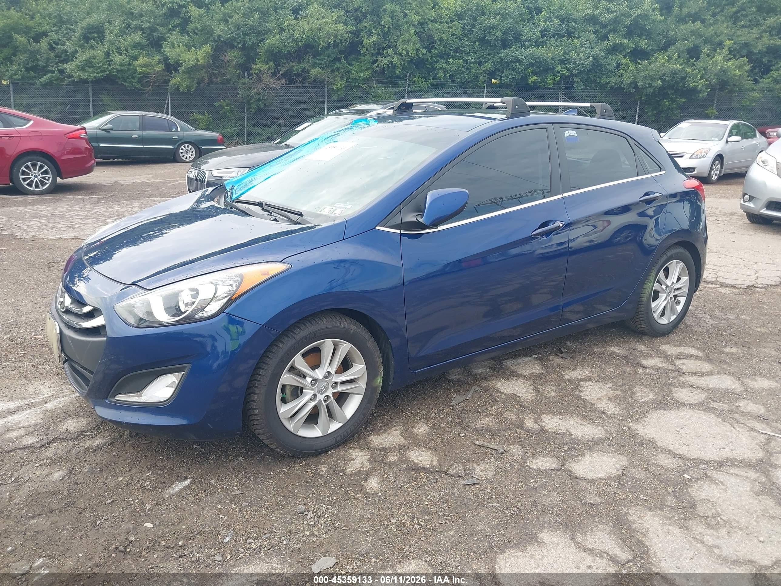 2013 Hyundai Elantra Gt   Синий vin: KMHD35LE8DU085936