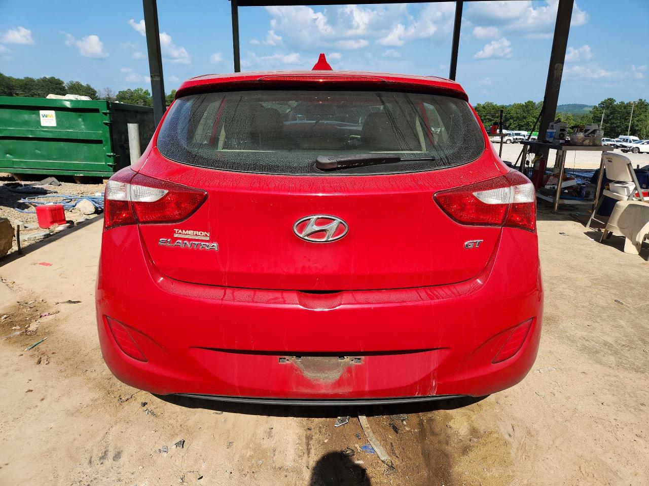 2013 Hyundai Elantra Gt Base Red vin: KMHD35LE8DU087489