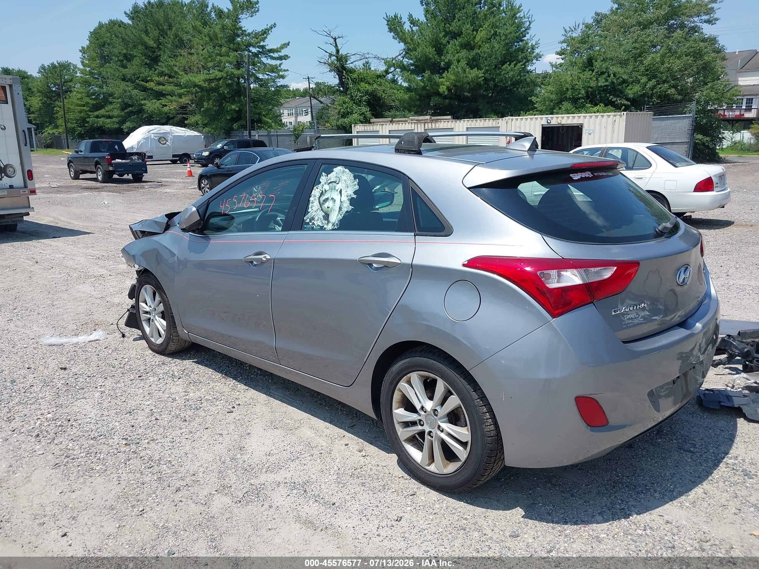 2013 Hyundai Elantra Gt   Серый vin: KMHD35LE9DU062035