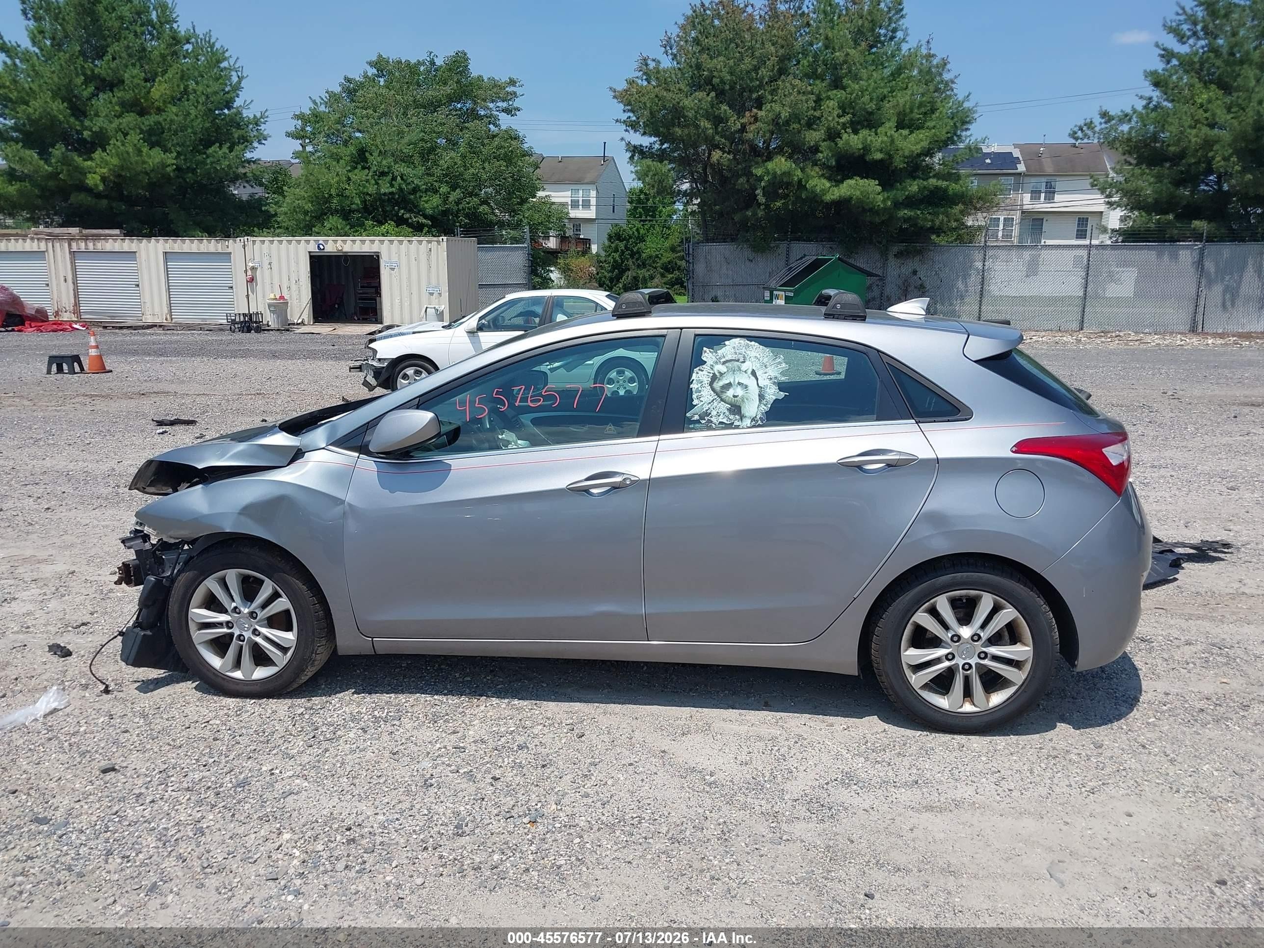 2013 Hyundai Elantra Gt   Серый vin: KMHD35LE9DU062035