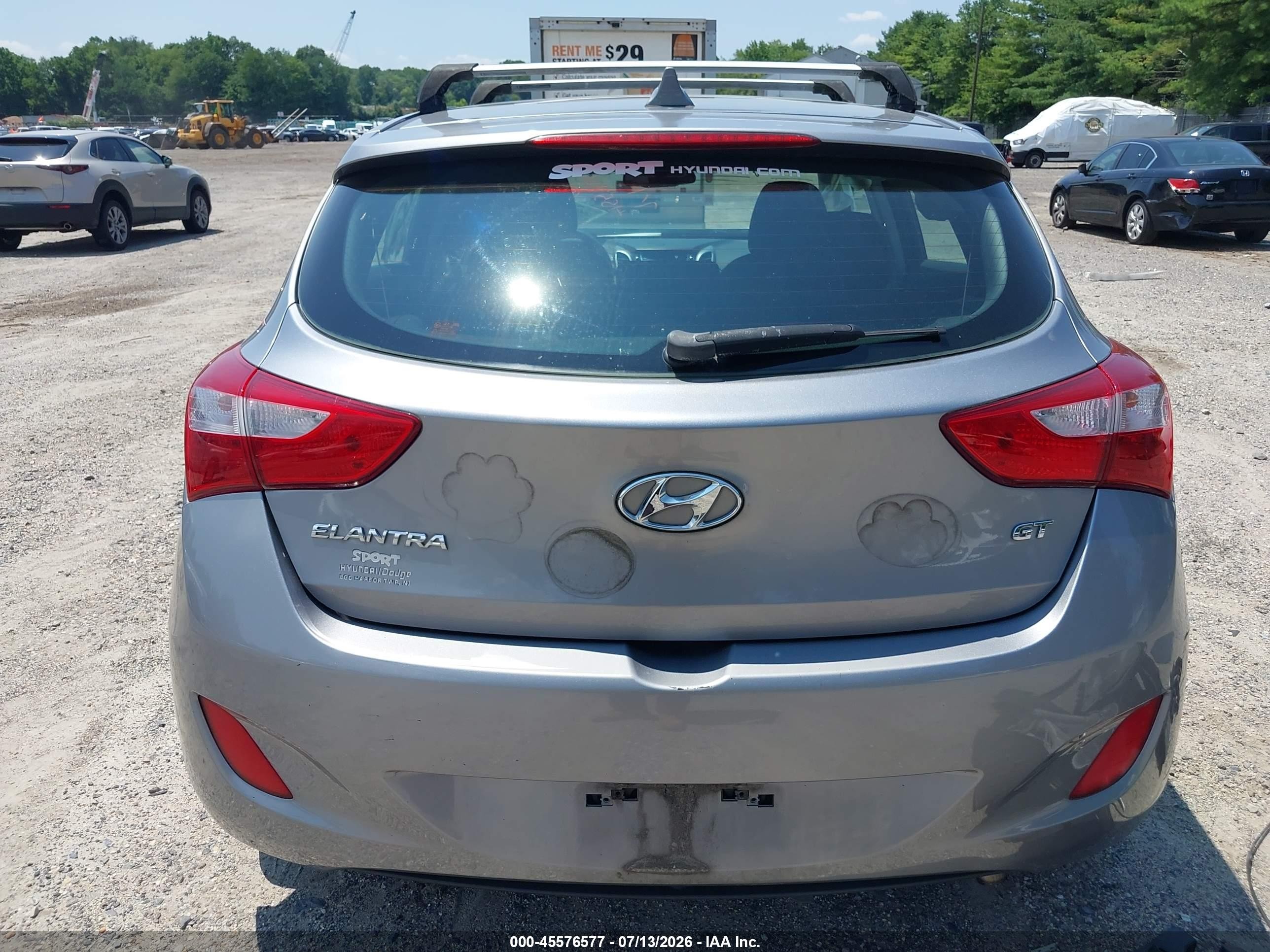 2013 Hyundai Elantra Gt   Серый vin: KMHD35LE9DU062035