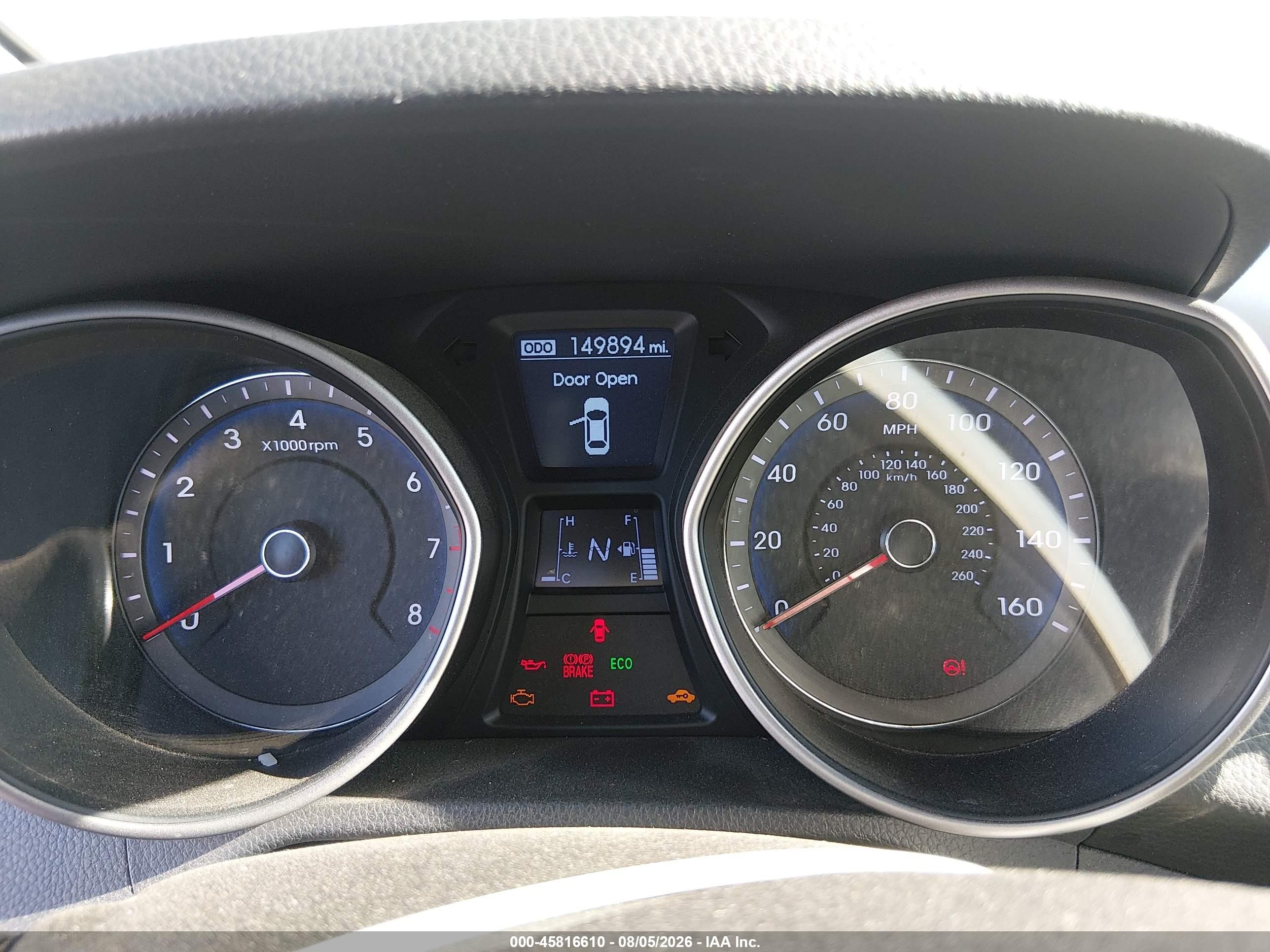 2013 Hyundai Elantra Gt   Gray vin: KMHD35LE9DU094581