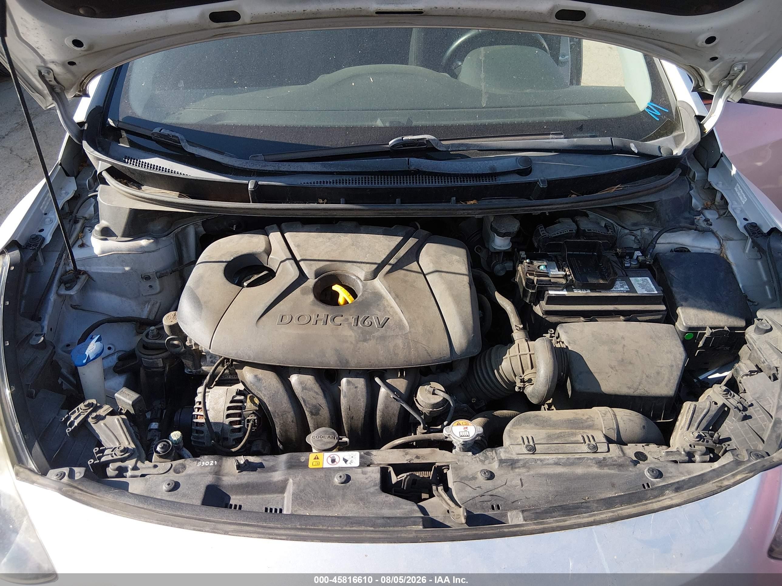 2013 Hyundai Elantra Gt   Gray vin: KMHD35LE9DU094581